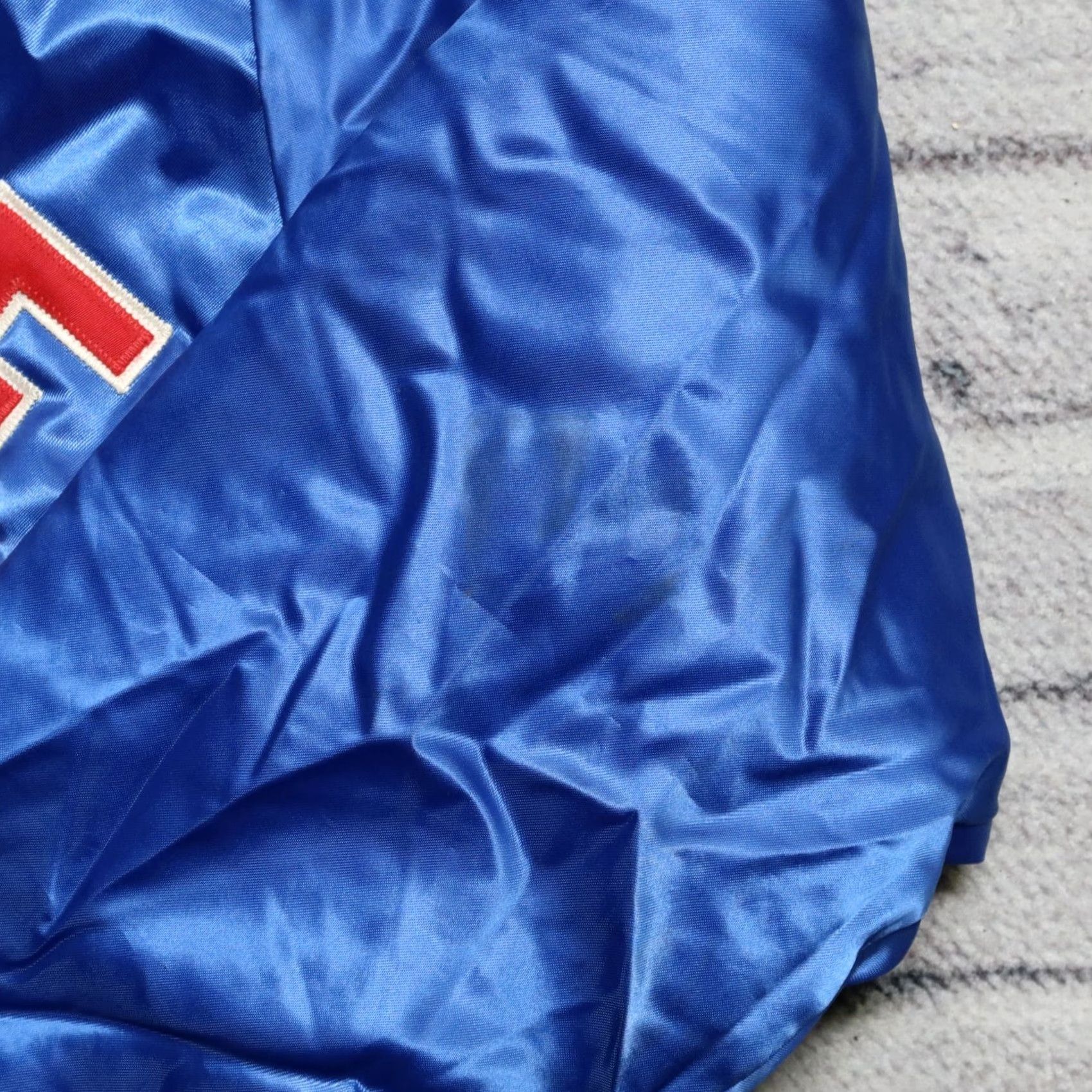 Vintage VINTAGE Tulare Logo Satin Jacket Mens L Blue Swingster Jacket Size US L / EU 52-54 / 3 - 2 Thumbnail