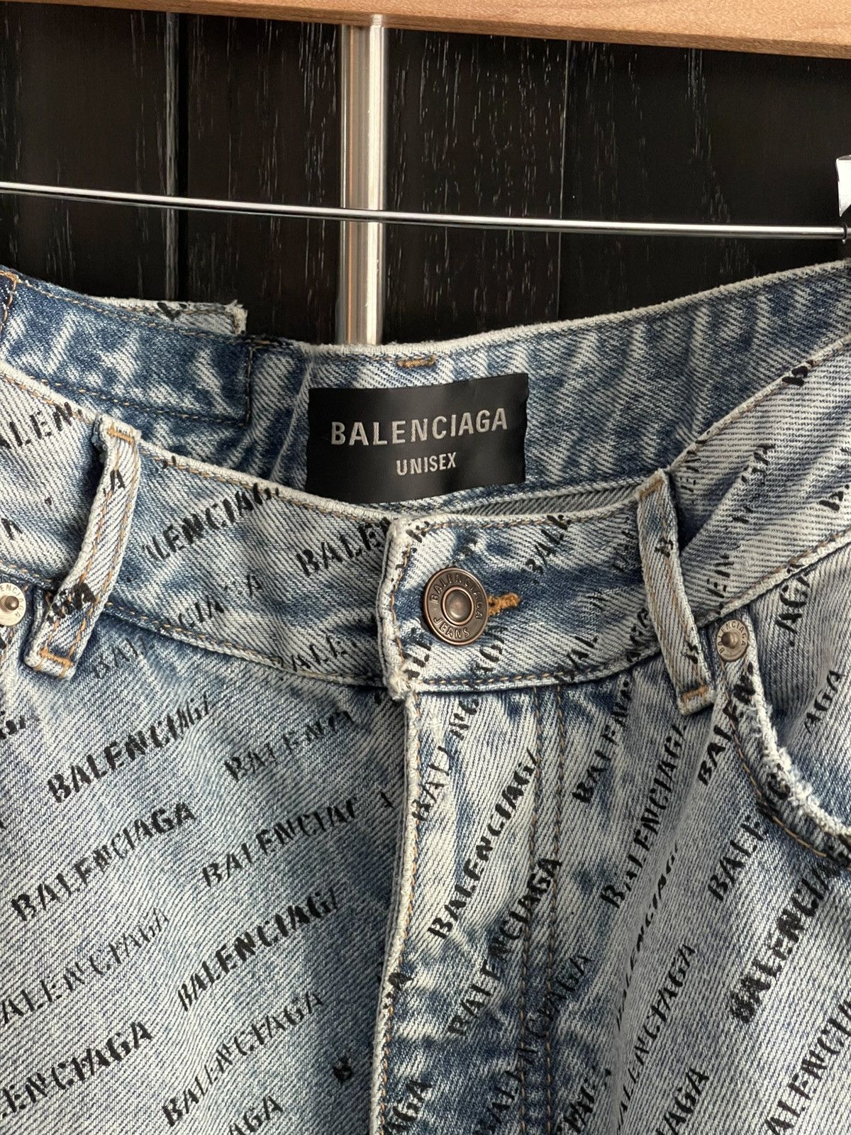 Balenciaga Balenciaga Stencil Print Jeans Size US 30 / EU 46 - 3 Thumbnail