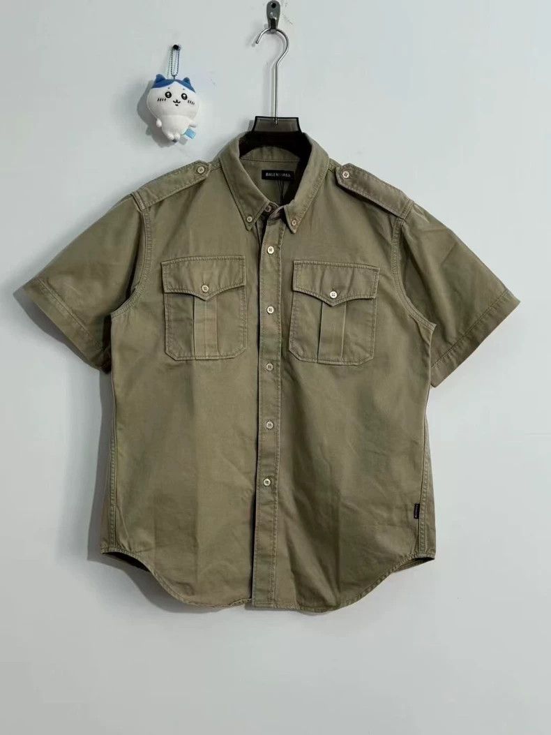 Balenciaga size 38 Embroidery logo work shirt 2501-Nextarro