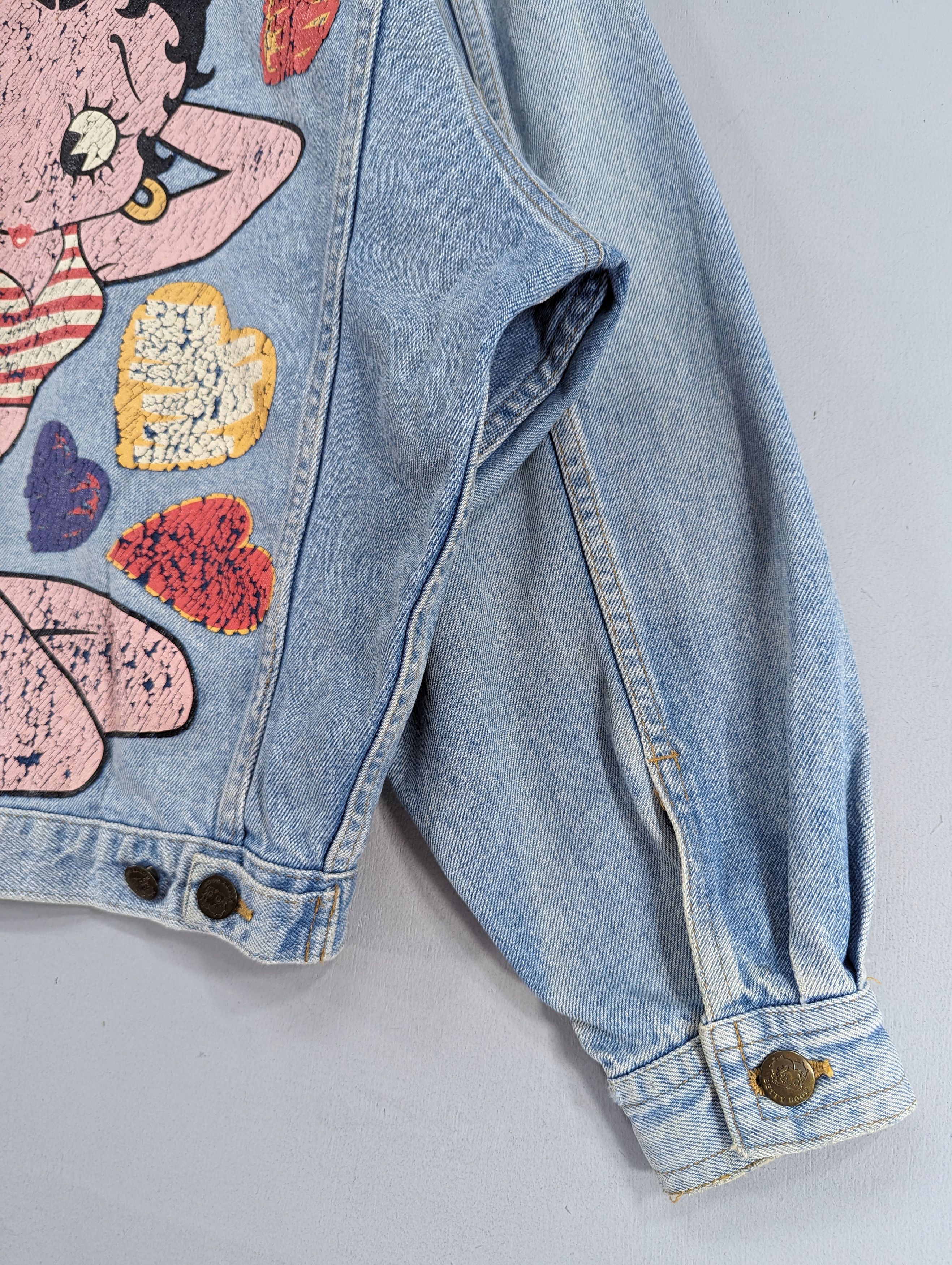 Disney Vintage 90s Betty Boop Boxy Denim Jacket Size US L / EU 52-54 / 3 - 4 Thumbnail