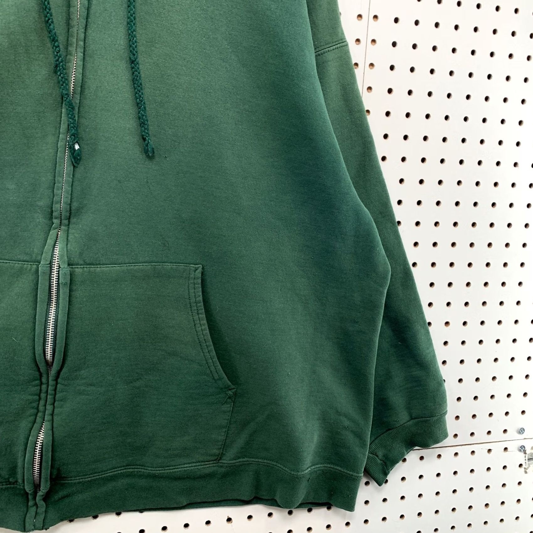 Hanes VINTAGE Hanes Hoodie Sweatshirt Mens 2XL Faded Green Full Zip Fleece Size US XXL / EU 58 / 5 - 7 Thumbnail