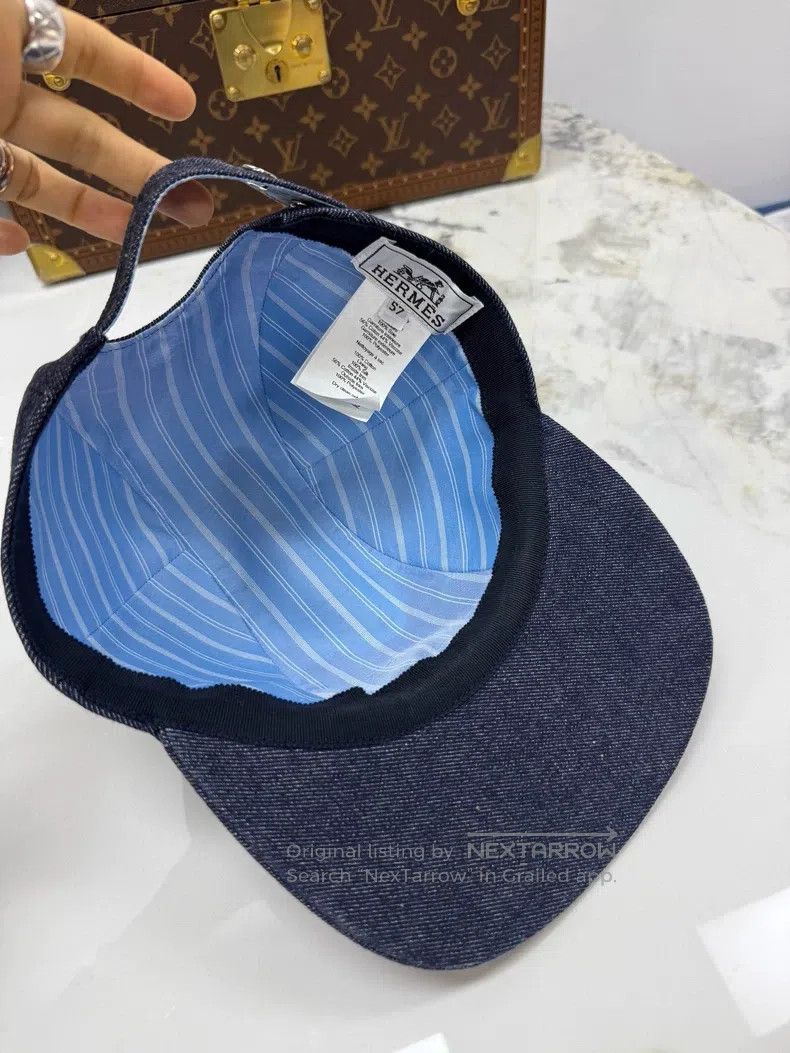 Hermes Hermes size 57 Denim Baseball Cap Size ONE SIZE - 4 Thumbnail