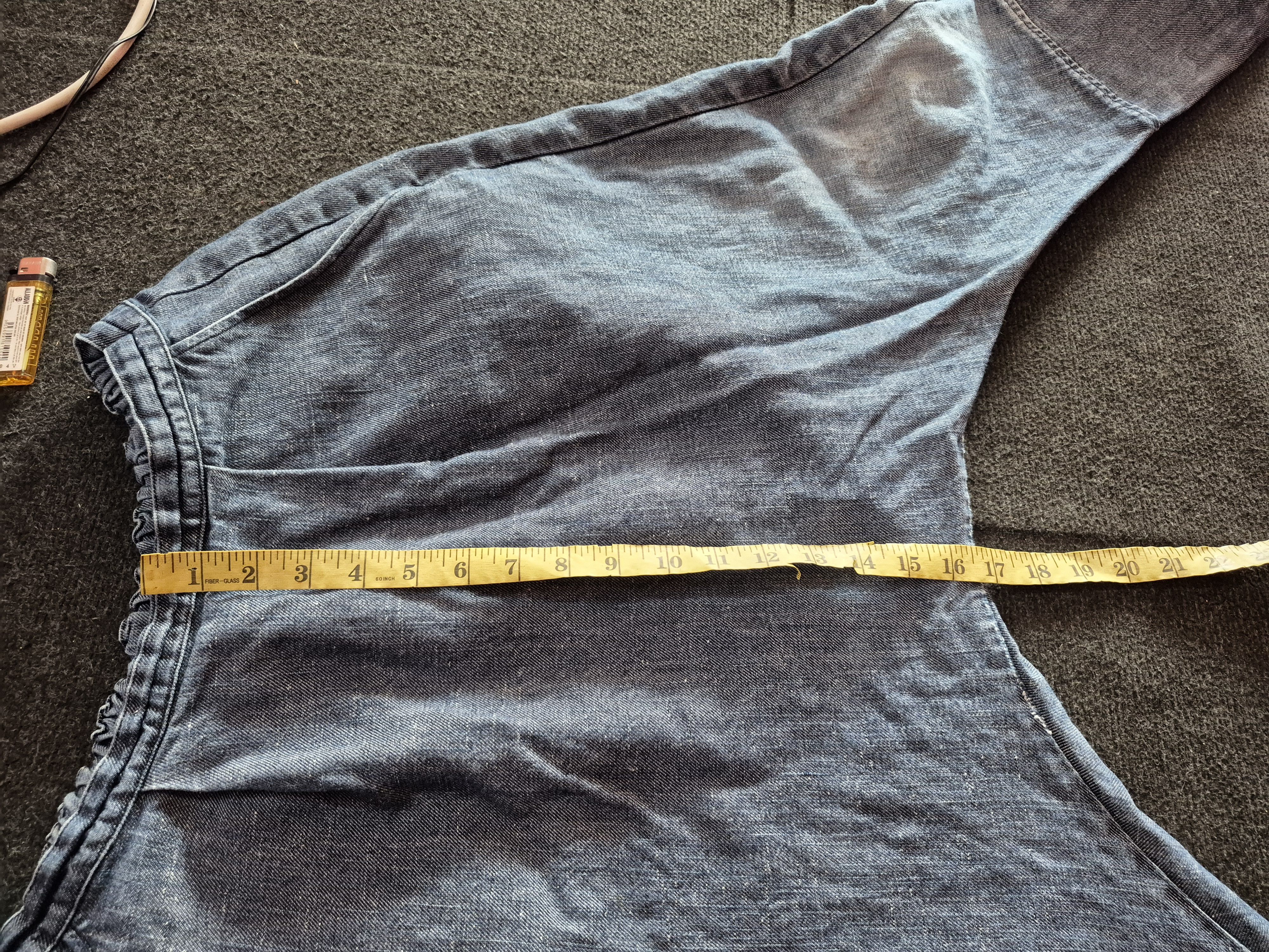 Japanese Brand 🔥 Japanese Brand Designer Long Crotch Denim Linen Pants Size US 28 / EU 44 - 13 Thumbnail
