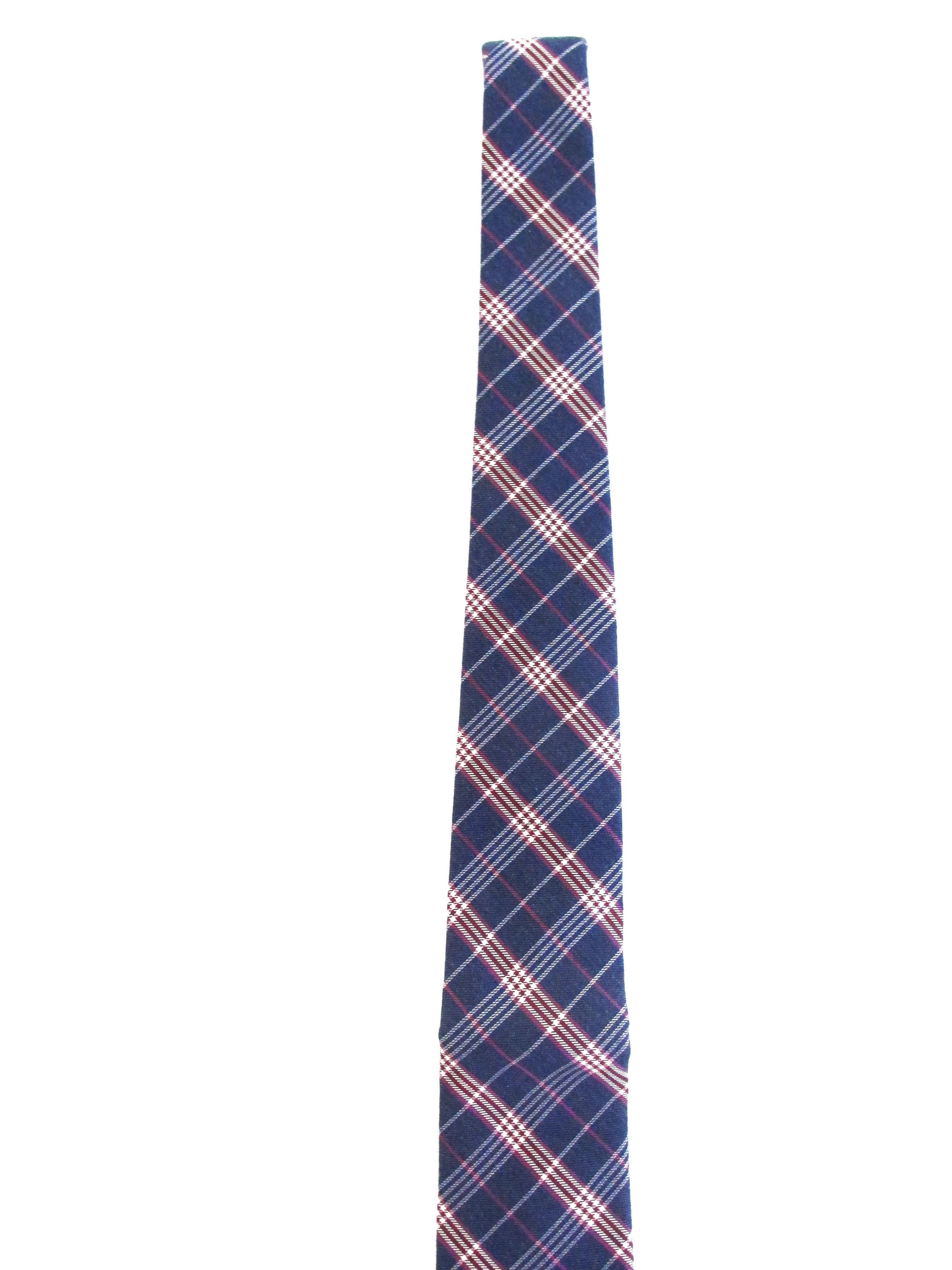 Stafford Stafford Men's Cotton Plaid Tie Size ONE SIZE - 3 Thumbnail