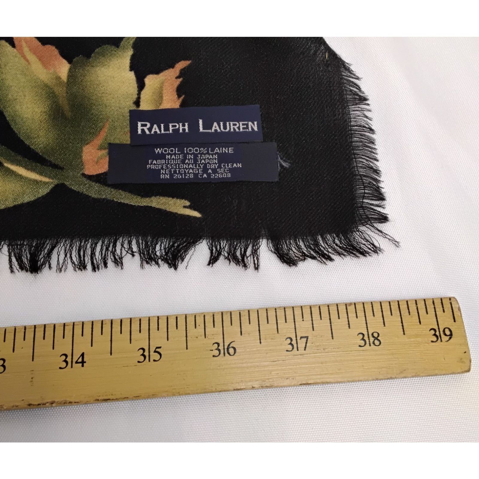 Ralph Lauren Ralph Lauren Wool Square Scarf Blue Label Vintage 1990's Size ONE SIZE - 7 Thumbnail