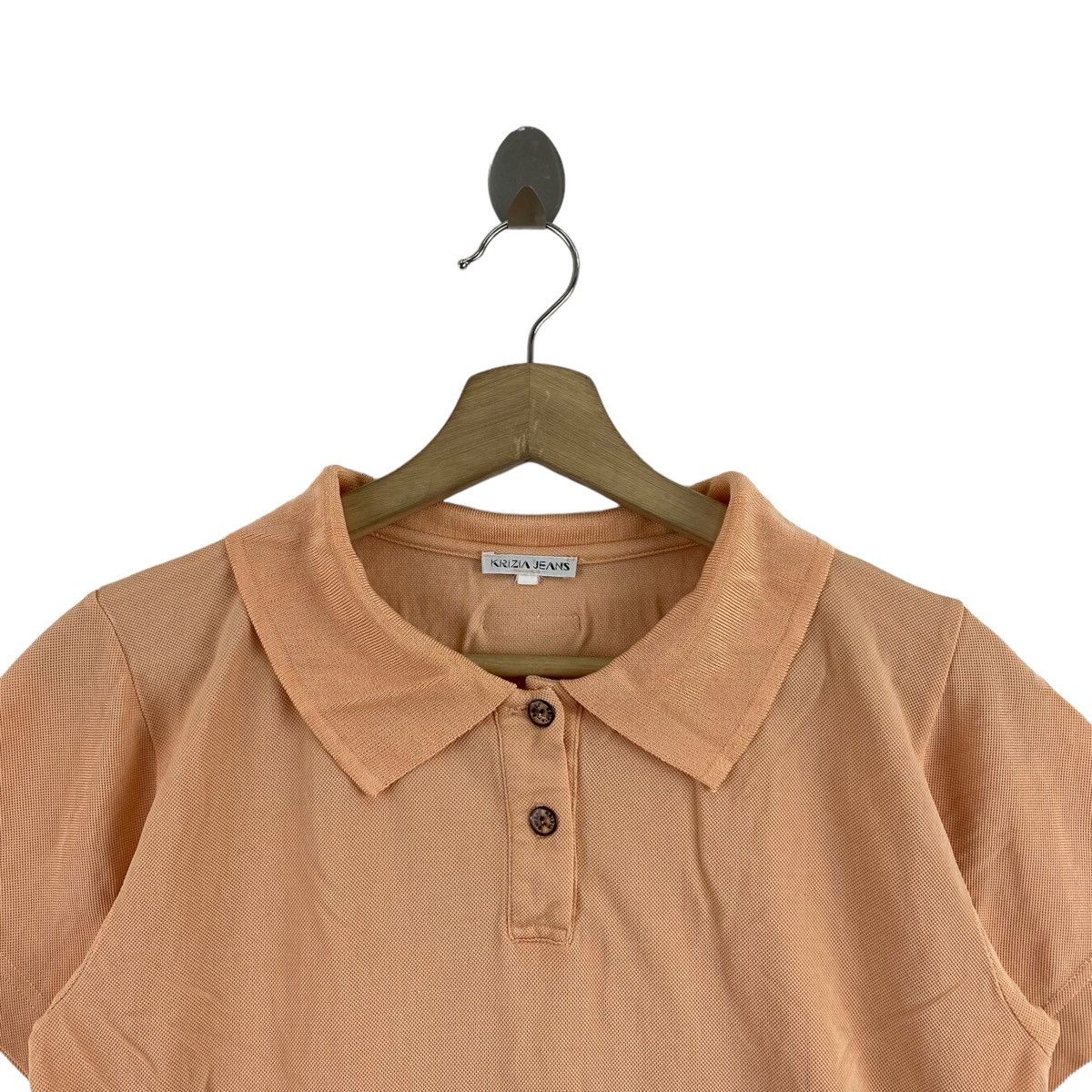 Vintage Vintage KRIZIA JEANS Italian Designer Pink Polo Shirt Size US S / EU 44-46 / 1 - 2 Thumbnail