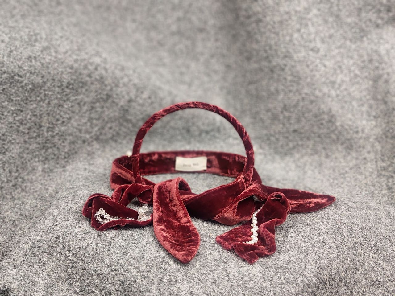 Japanese Brand Peng Tai Silk Hair band tie velvet Accessories Collection Size ONE SIZE - 2 Thumbnail