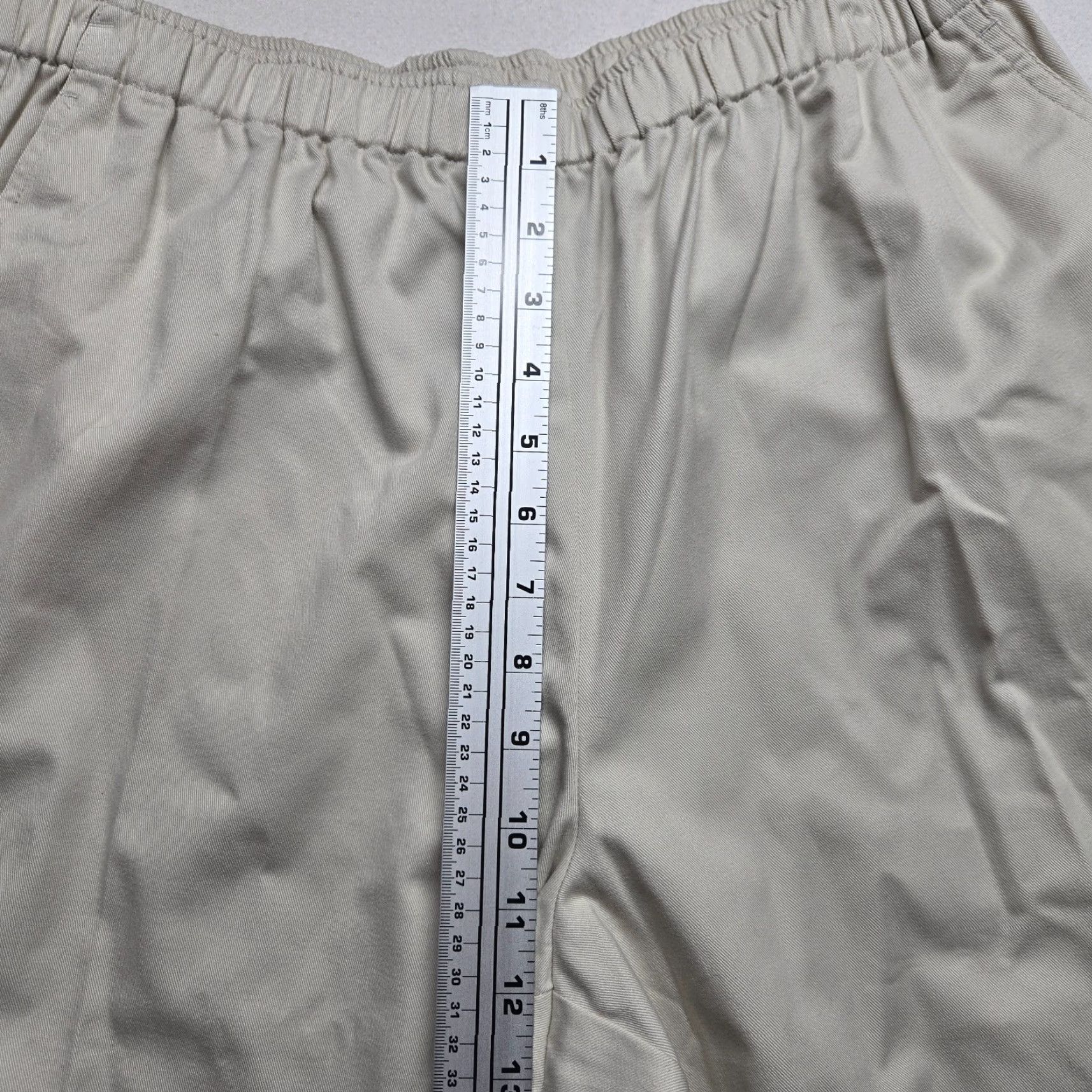 Vintage Appleseeds Pants Solid Tan Linen Blend Relaxed Dress Work Women's 14P Petite Size 36" / US 14 / IT 50 - 5 Thumbnail