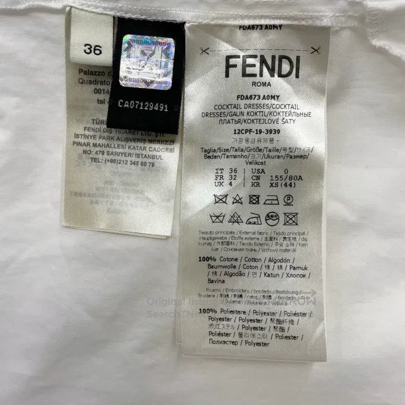 Fendi Fendi White Shirt Dress Size 4XL / US 24-26 - 6 Thumbnail