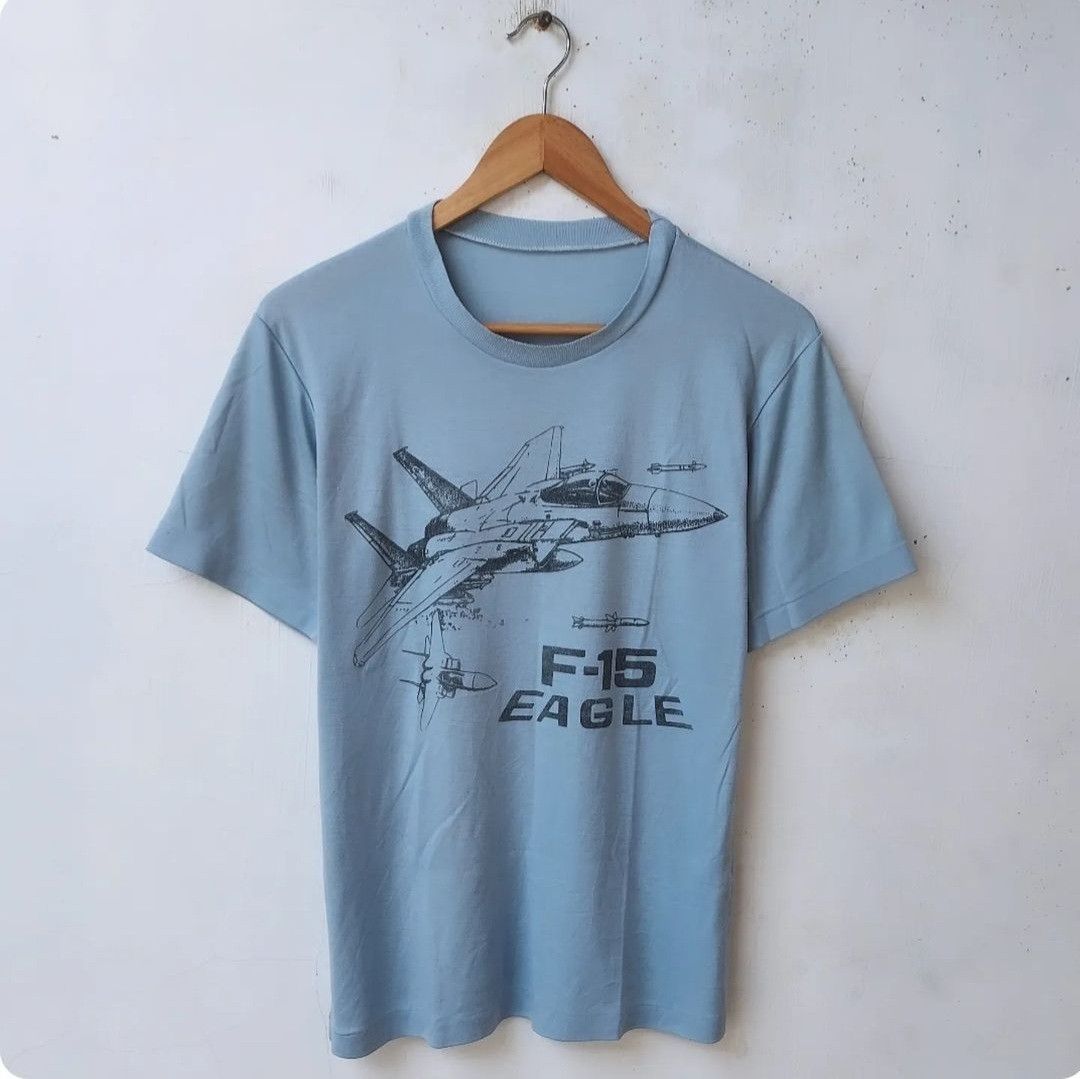 Vintage Vtg 90s F-15 Eagle Yokota AB Friendahip Festival Size US S / EU 44-46 / 1 - 1 Thumbnail