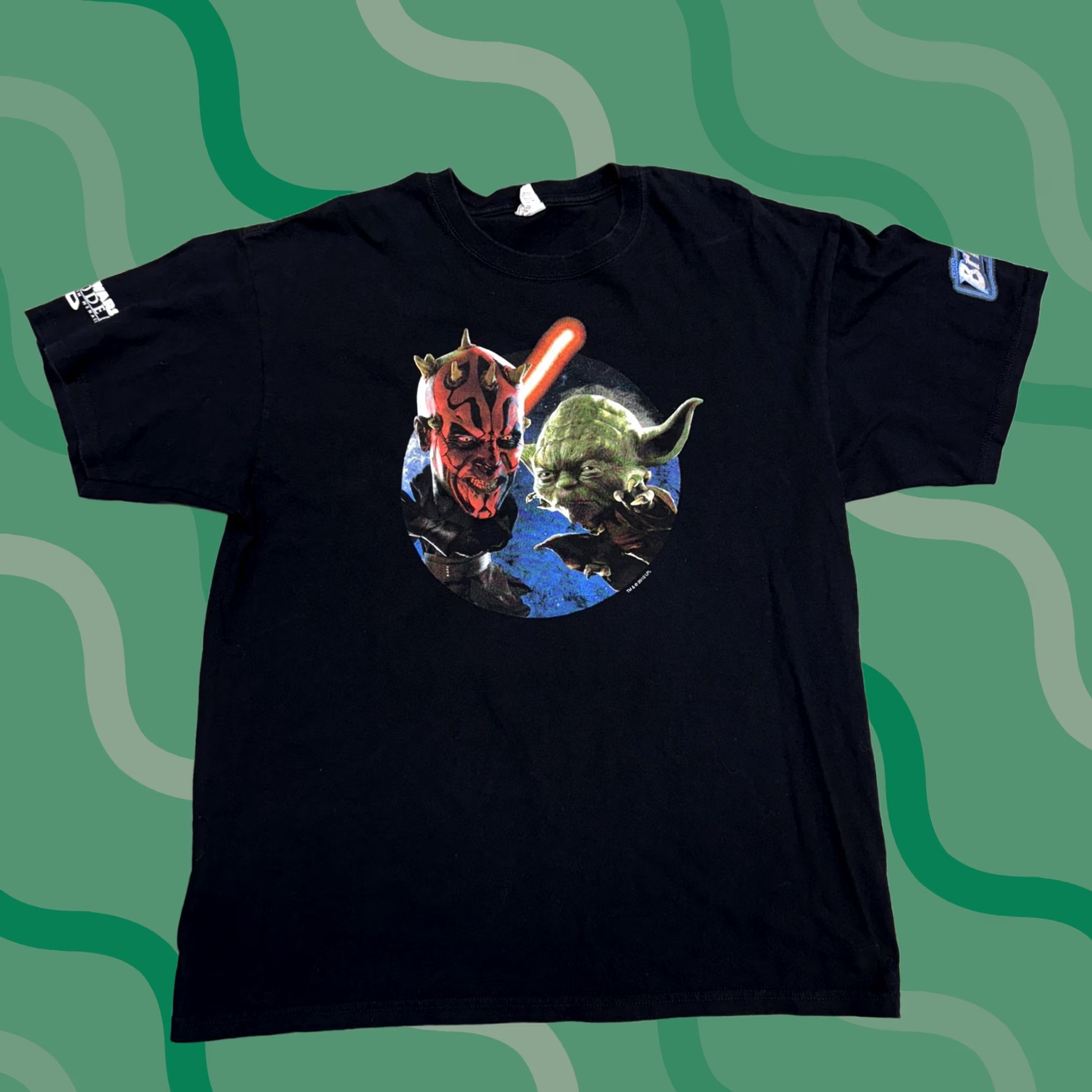 Gildan Star Wars Shirt Mens XL Yoda Darth Maul Episode I 3D Graphic Tee phantom menace Size US XL / EU 56 / 4 - 1 Thumbnail