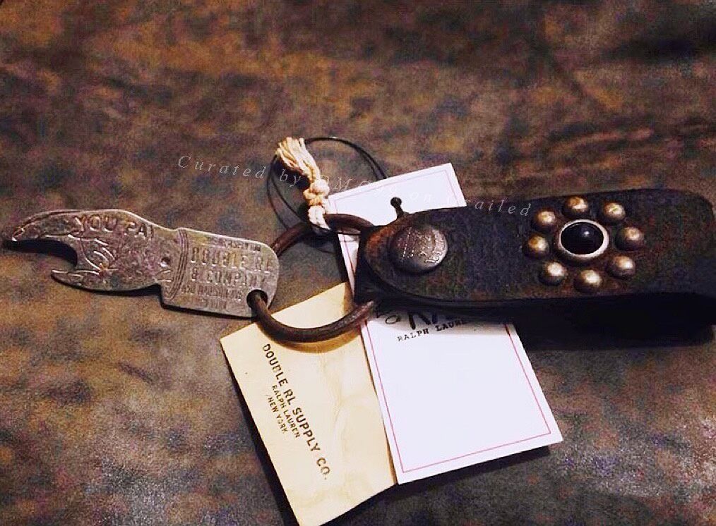 RRL Ralph Lauren RRL Double RL Vintage Leather Keychain Size ONE SIZE - 1 Thumbnail