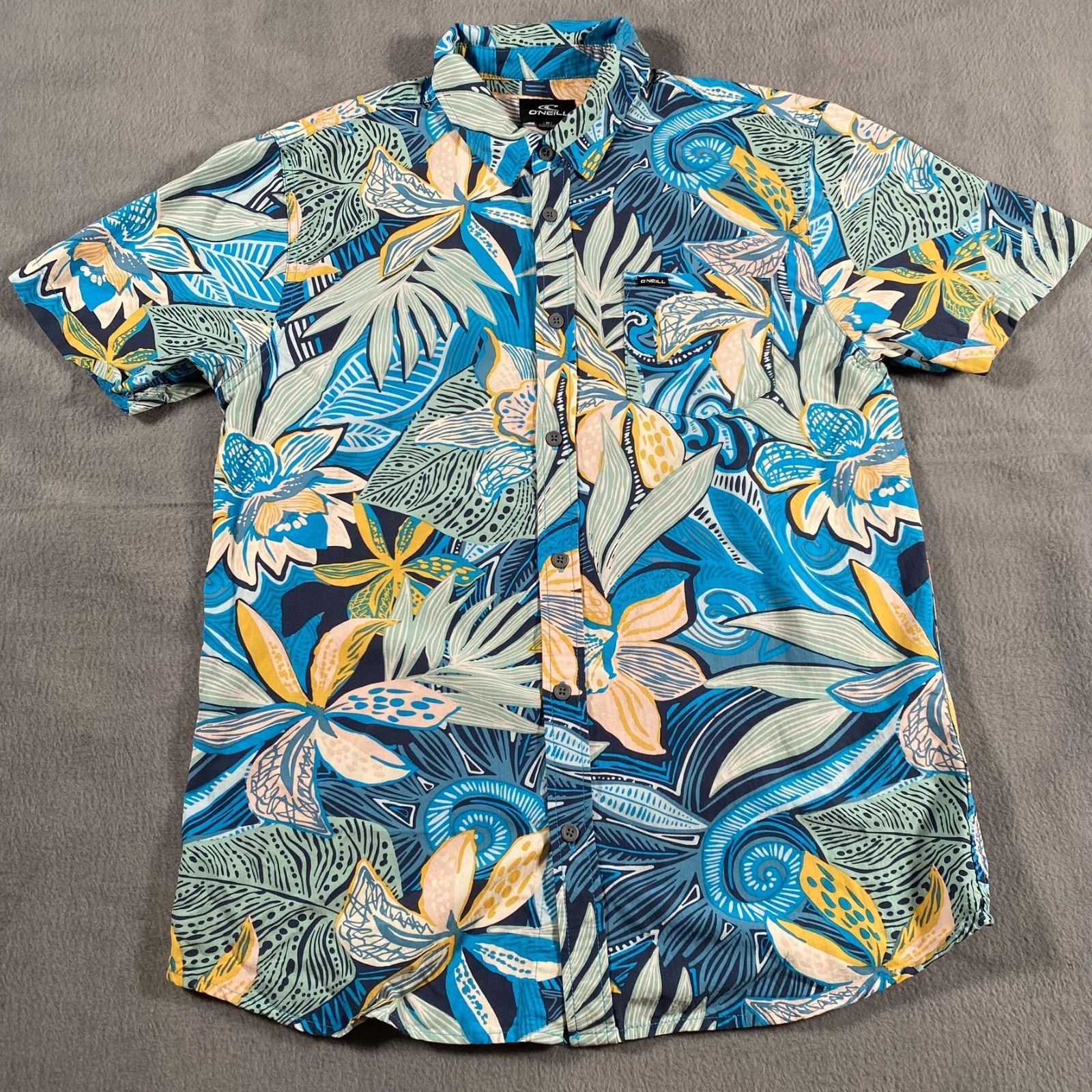 O'Neill ONeill Oasis Modern Fit Shirt Hawaiian Tee Mens M Floral Size US M / EU 48-50 / 2 - 1 Thumbnail