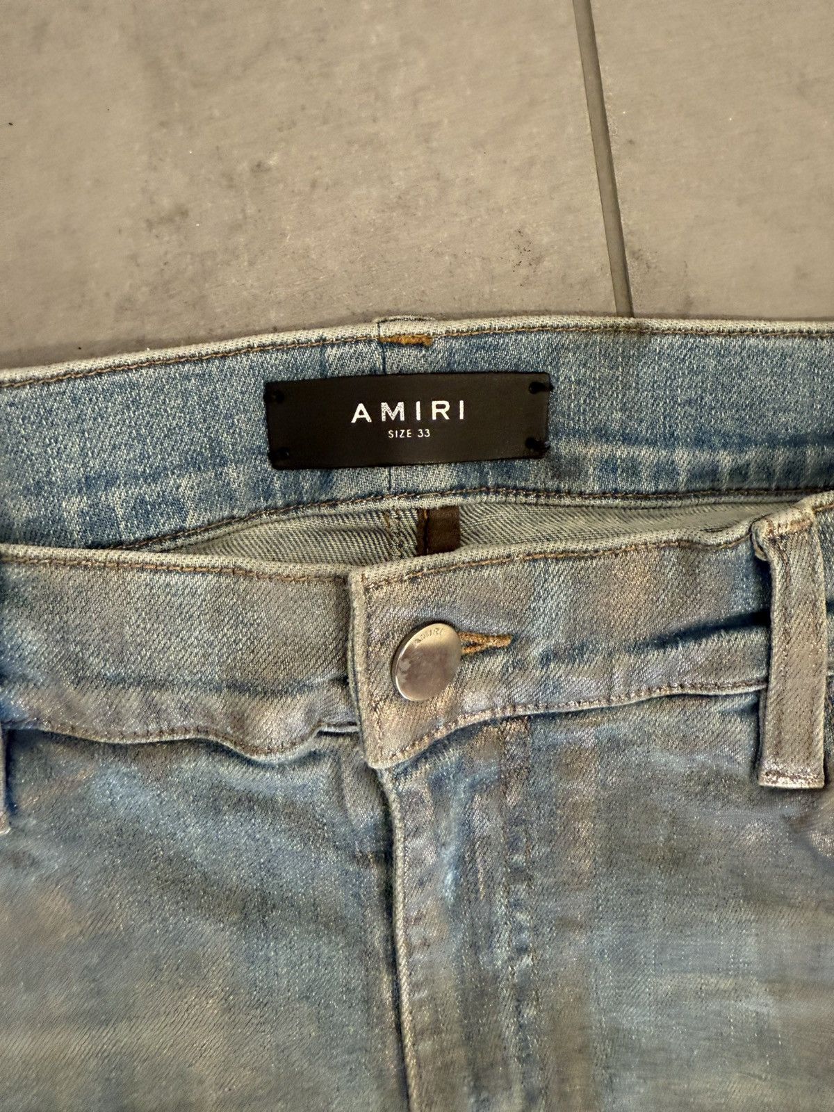 Amiri Amiri Clay Indigo Neon Plaid Mx1 Jeans Size US 33 - 4 Thumbnail
