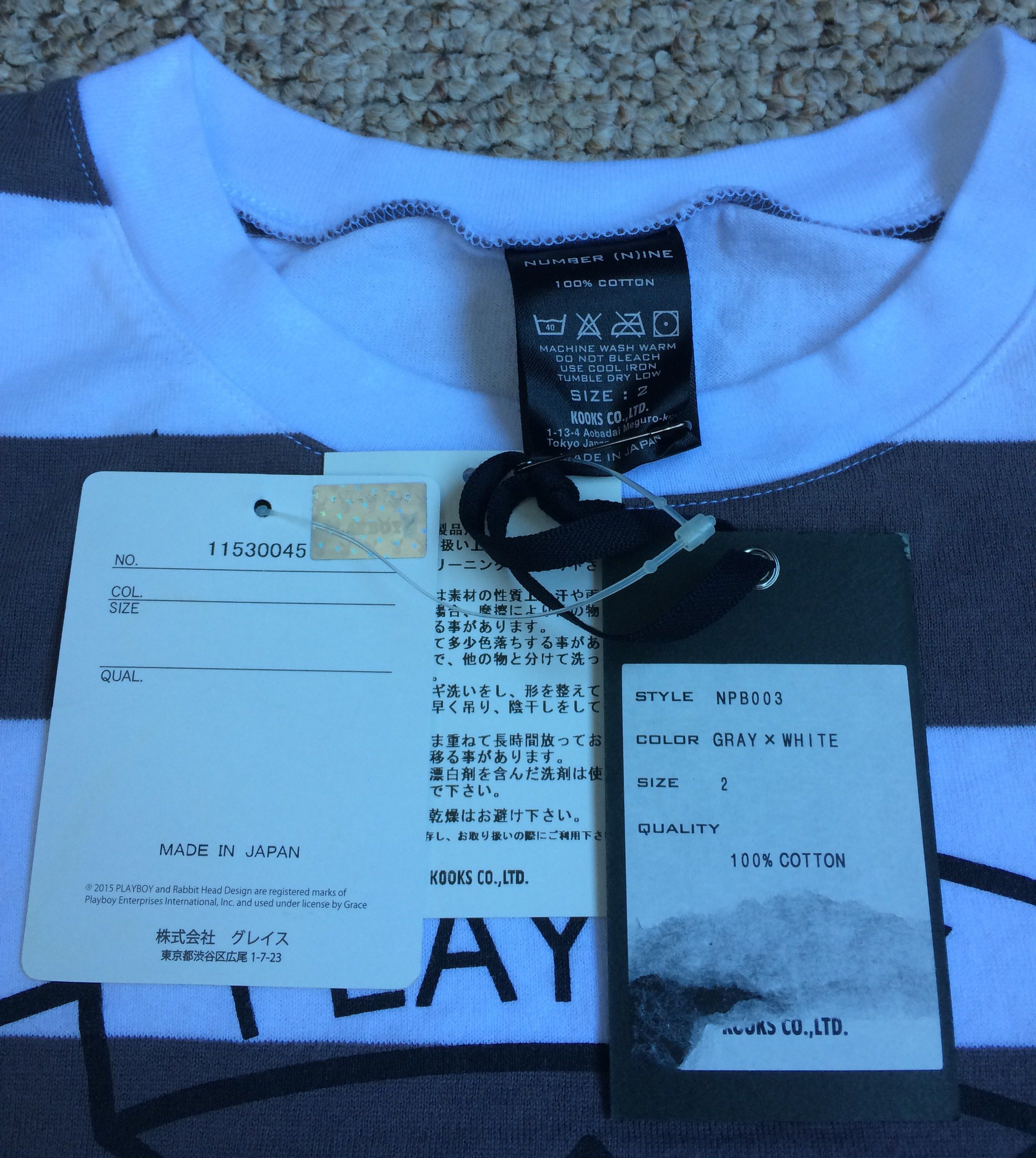 Number (N)ine × Playboy FW15 Number (N)ine x Playboy Logo T-Shirt Size US M / EU 48-50 / 2 - 3 Thumbnail