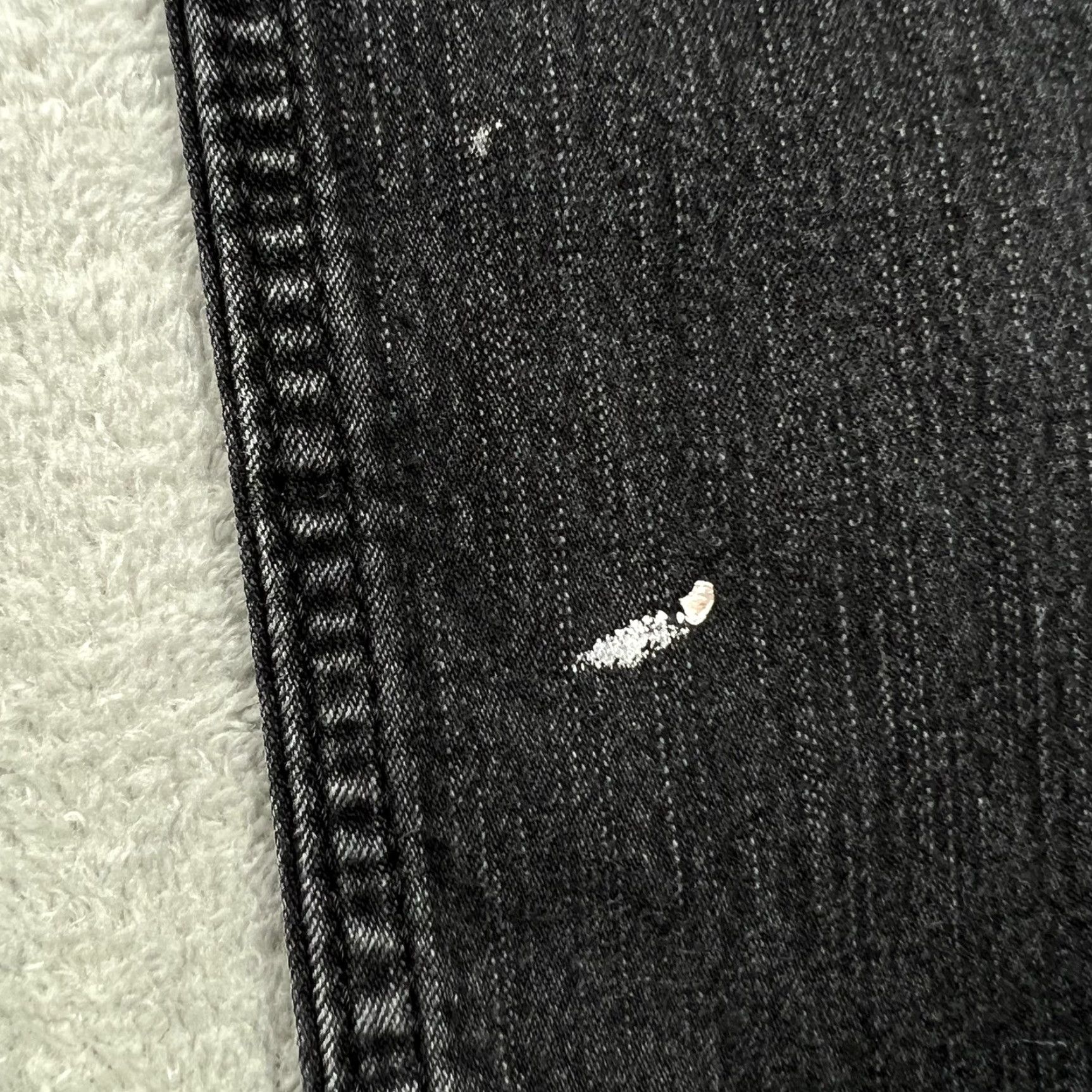 Levi's Levi's Signature Skinny Jeans Men's W34 L32 Zipper Fly Black 34x30 5-Pocket Logo Paint Stain Size US 34 / EU 50 - 5 Thumbnail