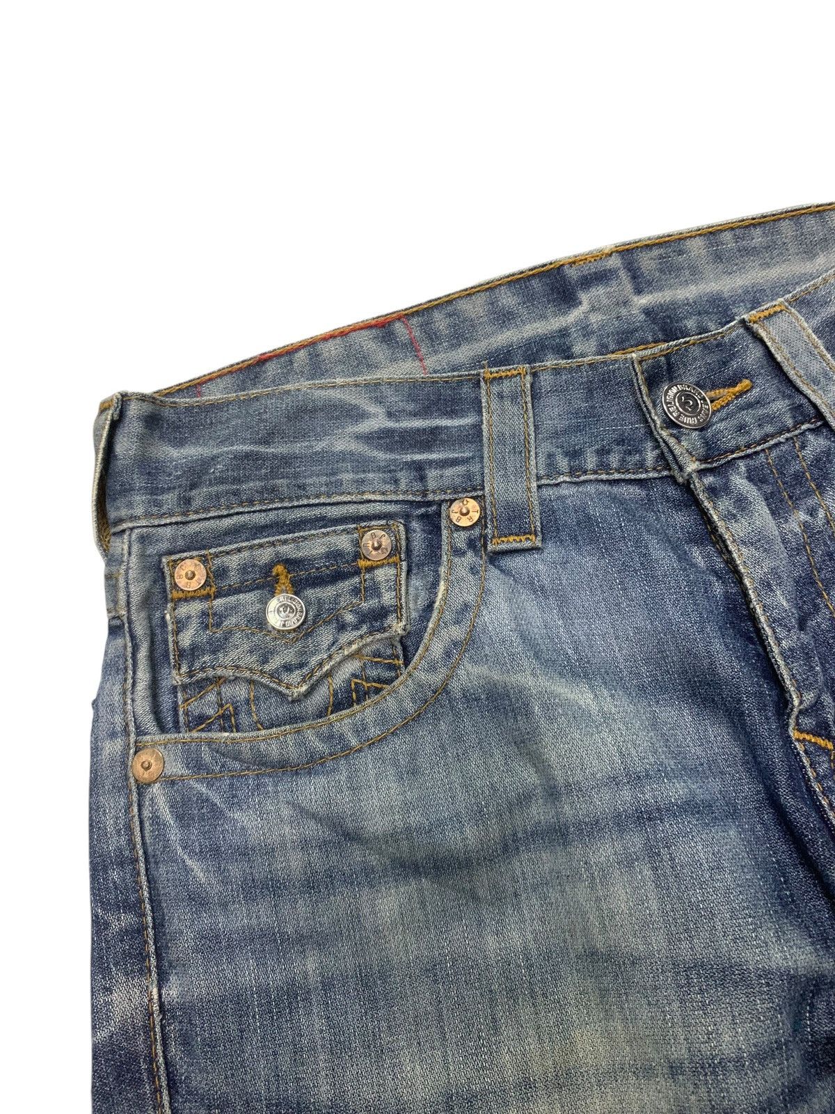 True Religion × Vintage True Religion Straight Cut Denim Pants Jeans Size US 31 - 8 Thumbnail