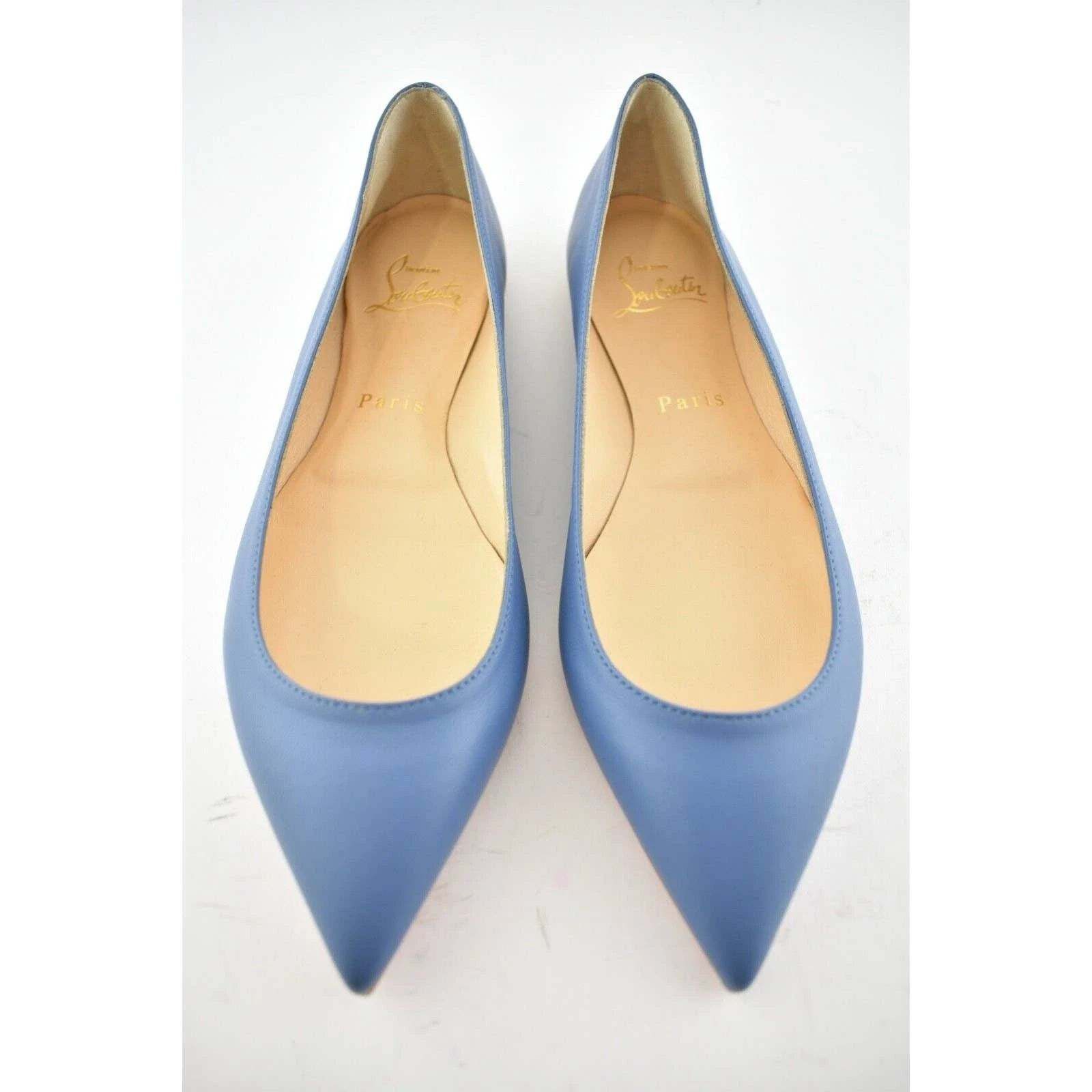 Christian Louboutin Christian Louboutin Ballalla Flat Blue Jeans Nappa Pointed Size US 6 / IT 36 - 7 Thumbnail