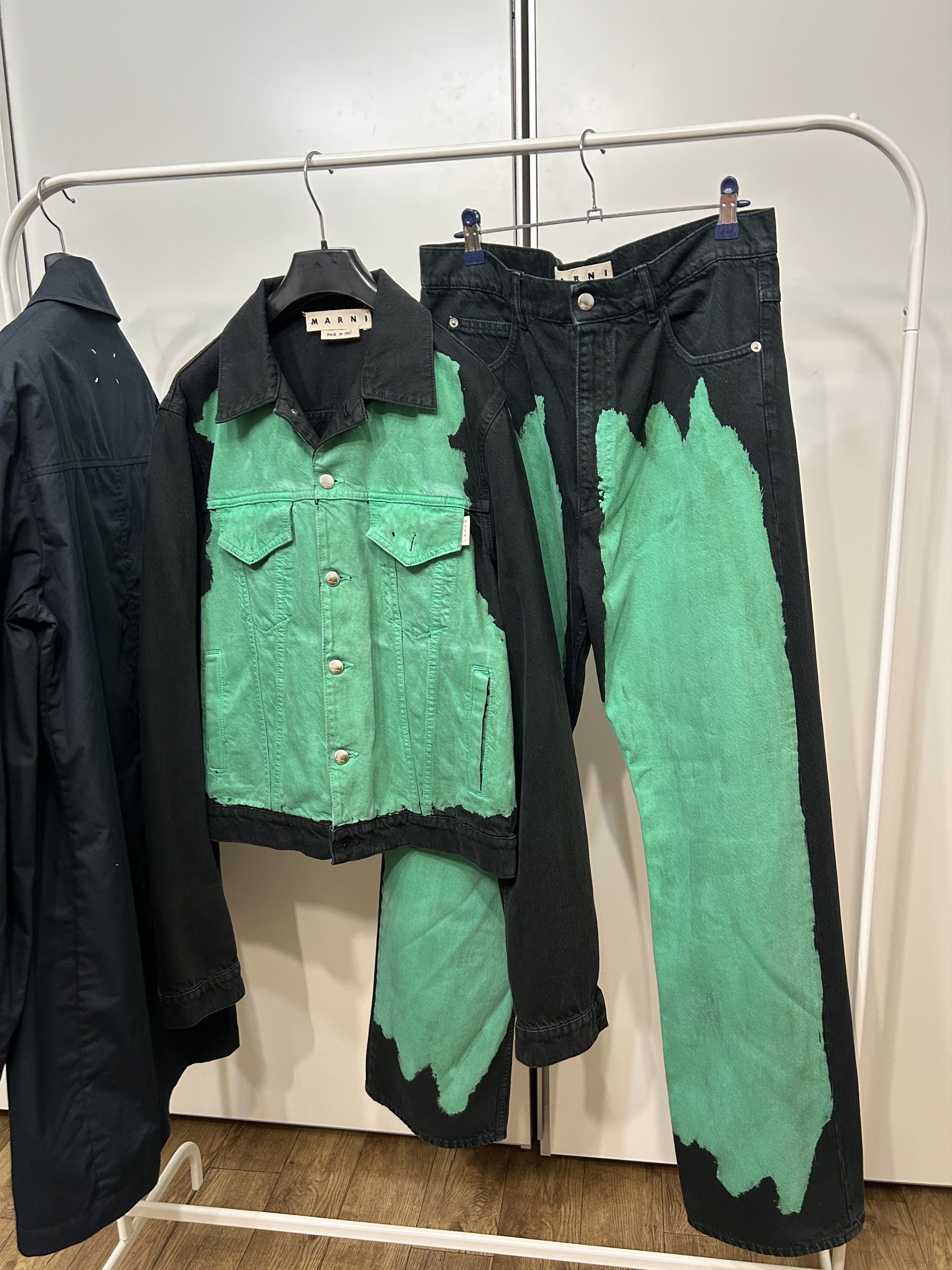 Marni MARNI Bleached Denim Jacket Size US M / EU 48-50 / 2 - 1 Thumbnail