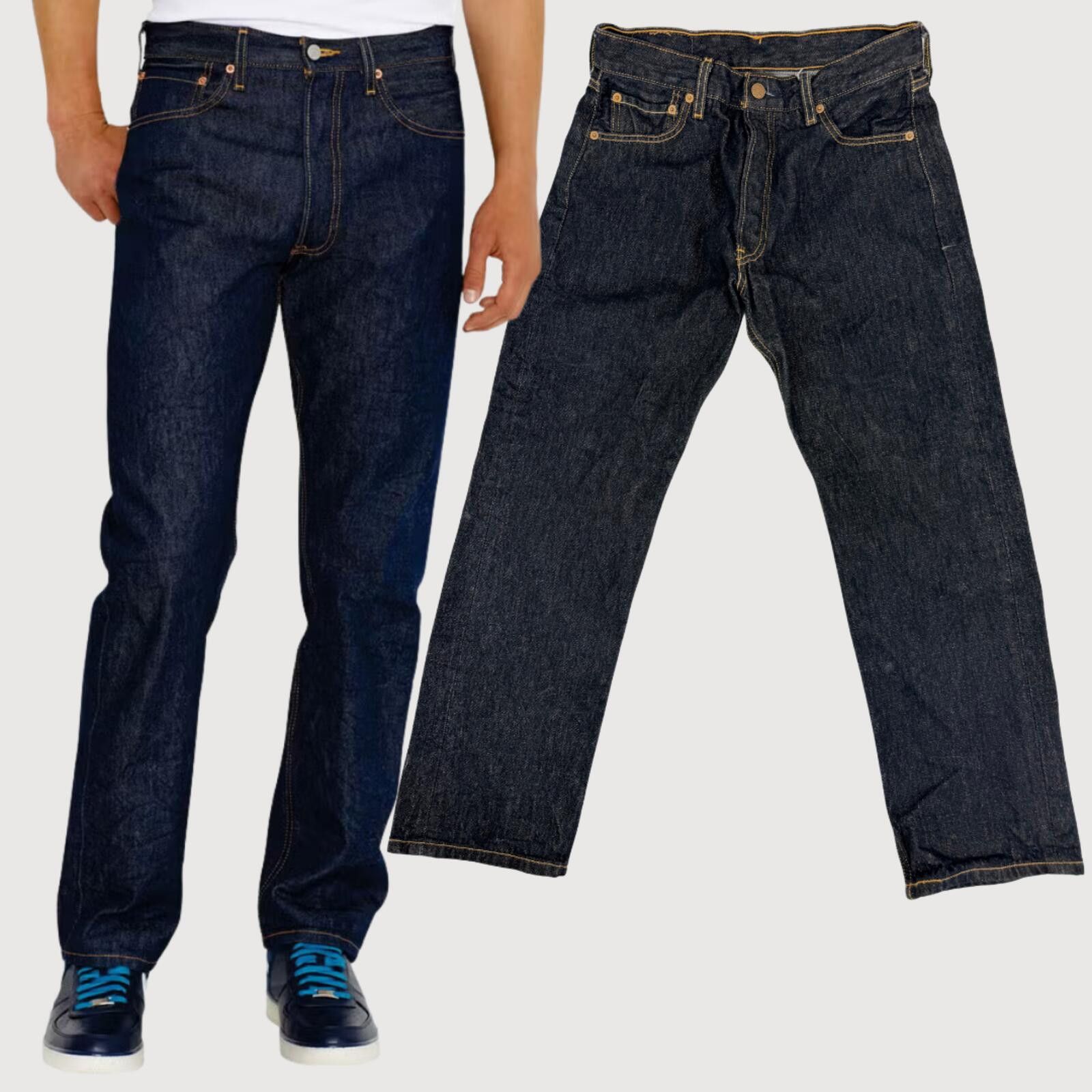 Levi's Levi's 501 Straight Fit Jeans Rinse 31x30 Size US 31 - 1 Thumbnail