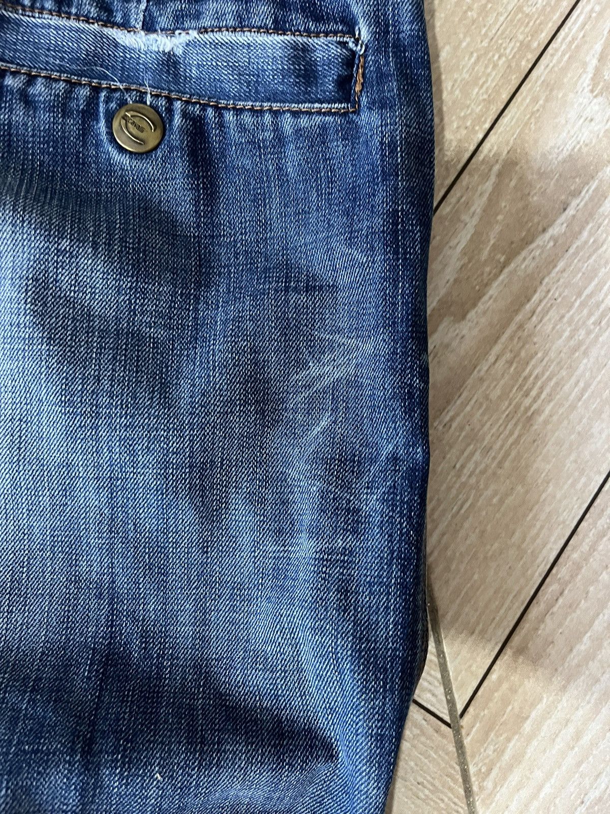 Roberto Cavalli Rare 2000s Cavalli distressed denim pants Size US 33 - 18 Thumbnail