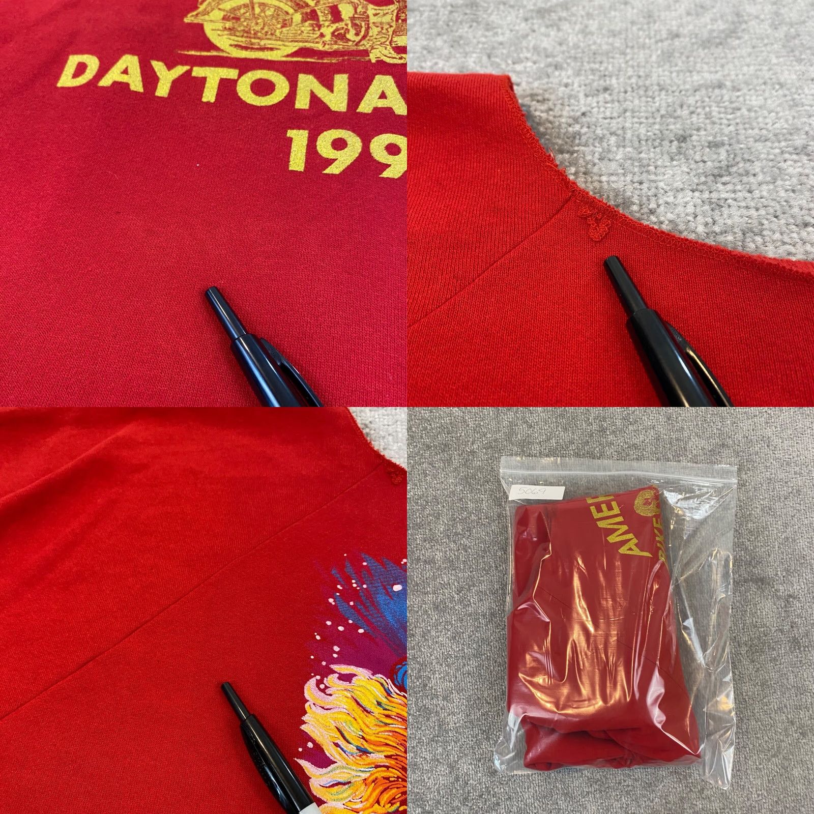 Vintage VINTAGE Motorcycle Shirt Mens One Size Red 1994 Daytona Bike Week Rag Gym 90s Size US M / EU 48-50 / 2 - 9 Thumbnail