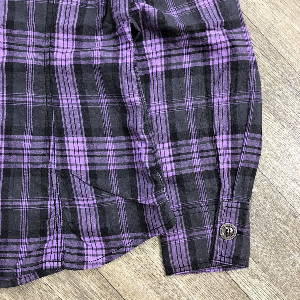 If Six Was Nine × Japanese Brand × Le Grande Bleu (L.G.B.) 2000s Algonquins Punk LGB Style Multizipper Flannel Shirt Size S / US 4 / IT 40 - 12 Thumbnail