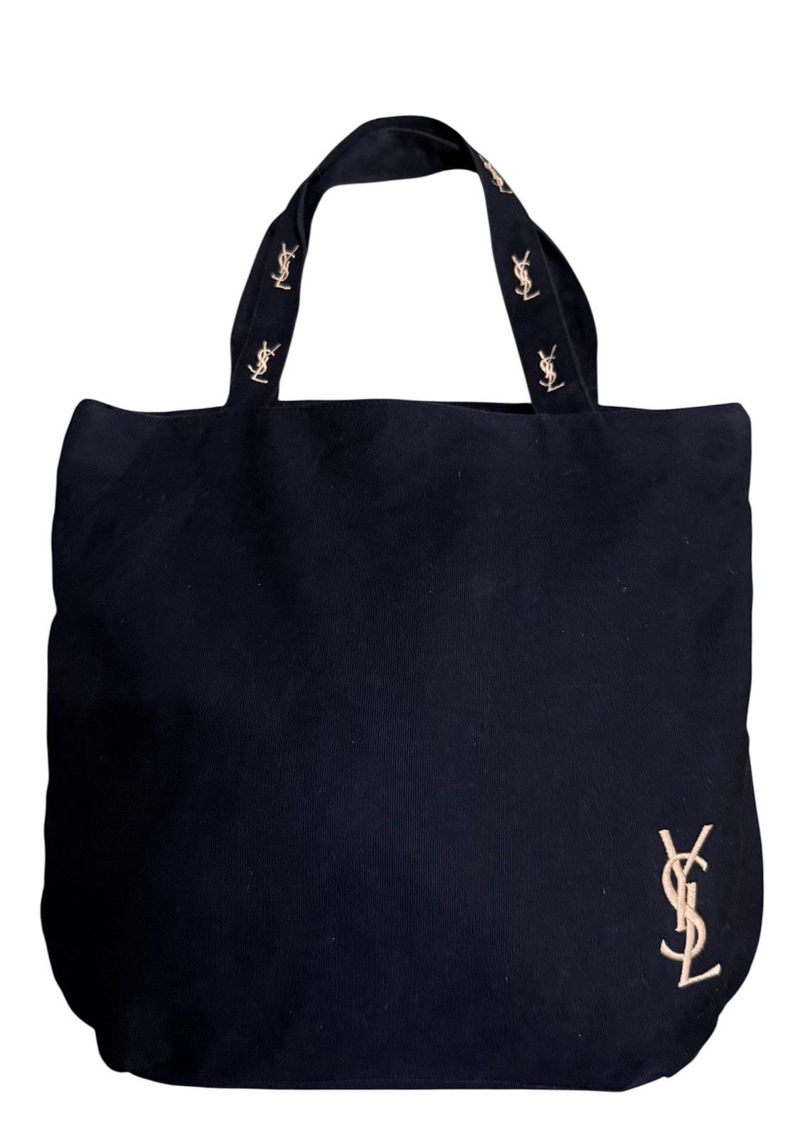 Yves Saint Laurent Totes Bag Canvas Black