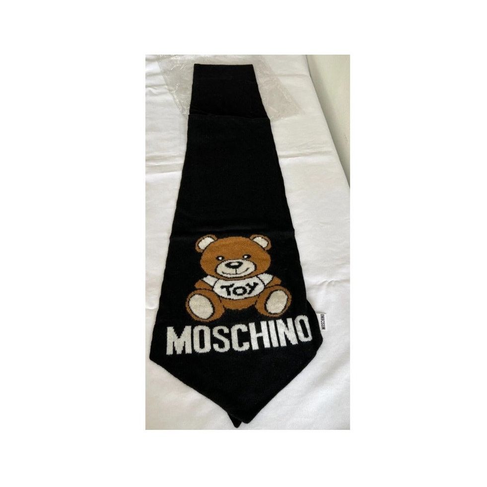 Moschino Moschino Couture Jeremy Scott Teddy Bear Scarf Tie Shaped Size ONE SIZE - 8 Thumbnail