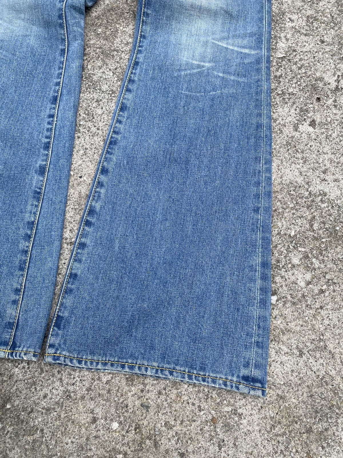 Japanese Brand × Tornado Mart Purple & Yellow Japan Patches Flare Jeans Size US 30 / EU 46 - 5 Thumbnail