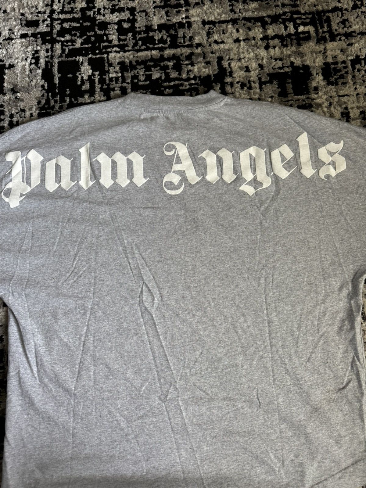 Palm Angels Grey Cotton T-shirt Size US L / EU 52-54 / 3 - 5 Thumbnail