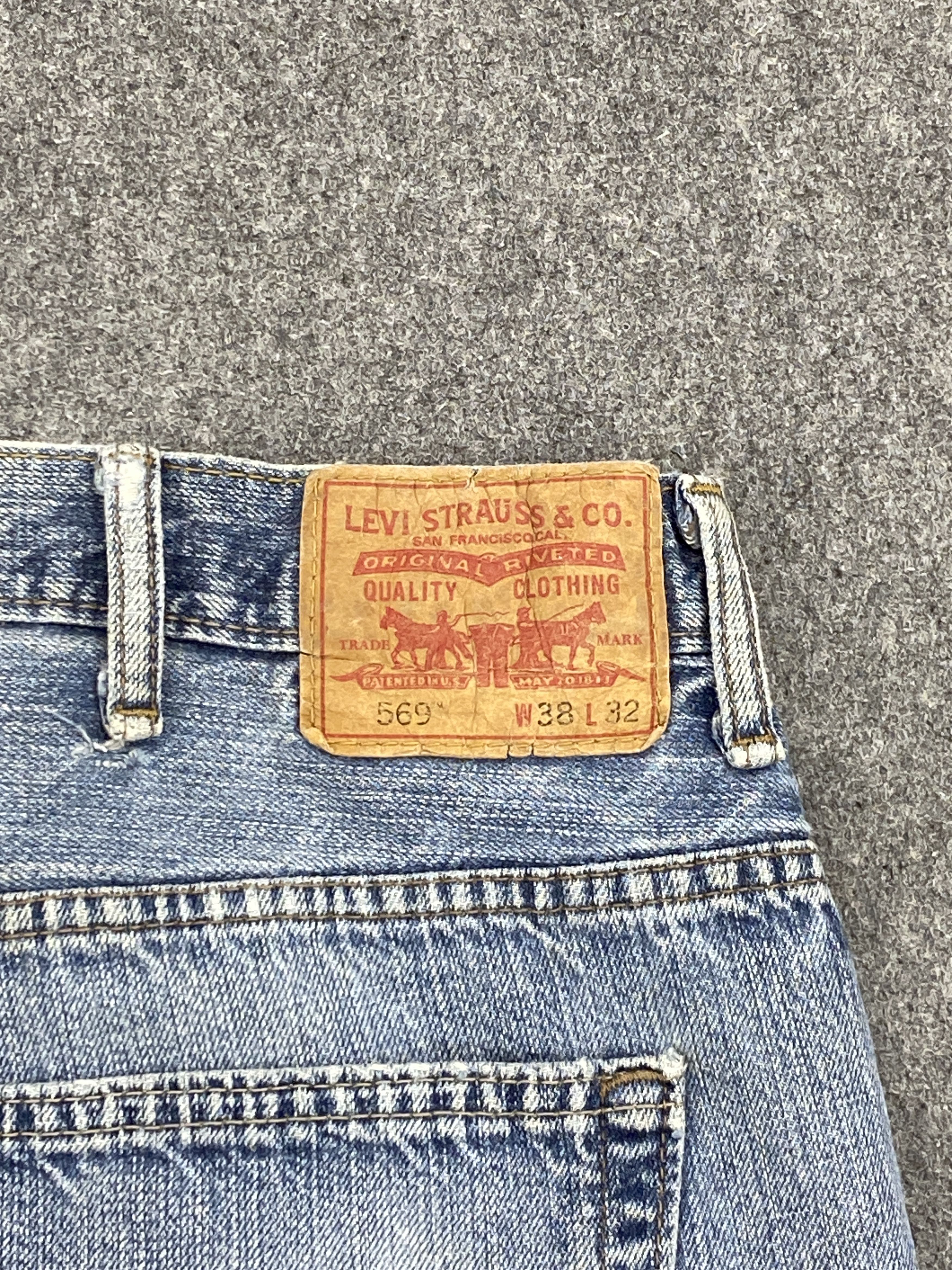 Levi's Vintage Levis 569 Faded Blue Jeans DP2619 Size US 40 / EU 56 - 5 Thumbnail
