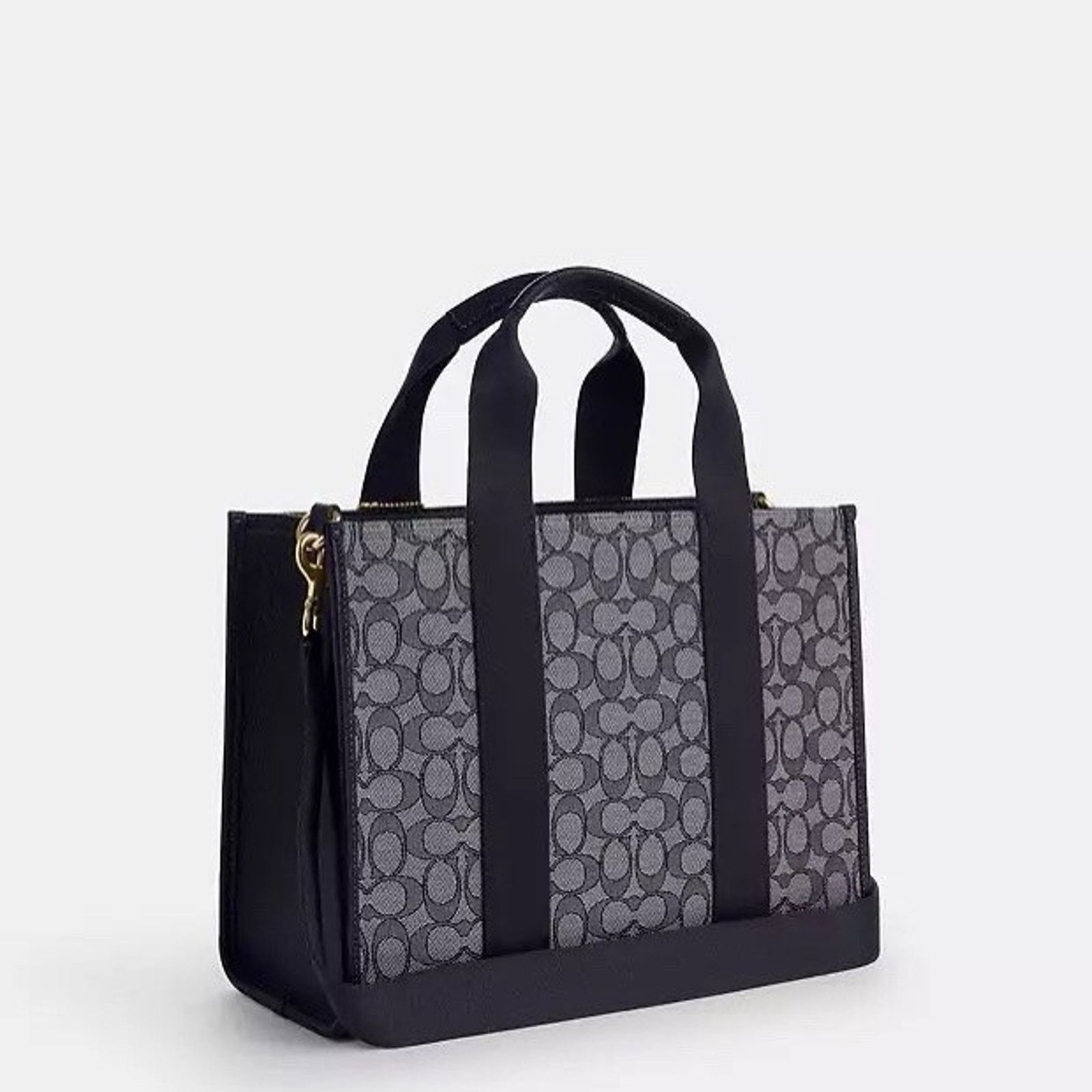 Coach NWT Coach Smith Tote Bag Signature Jacquard CY367 Navy Size ONE SIZE - 8 Thumbnail