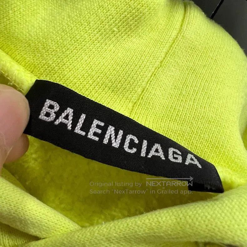 Balenciaga Balenciaga Neon Yellow Coke Hoodie. Size US S / EU 44-46 / 1 - 4 Thumbnail