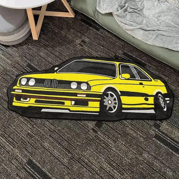 VIBE ⚡️Special-shaped Carpet Rug y2k BMW pattern car Size ONE SIZE - 2 Thumbnail