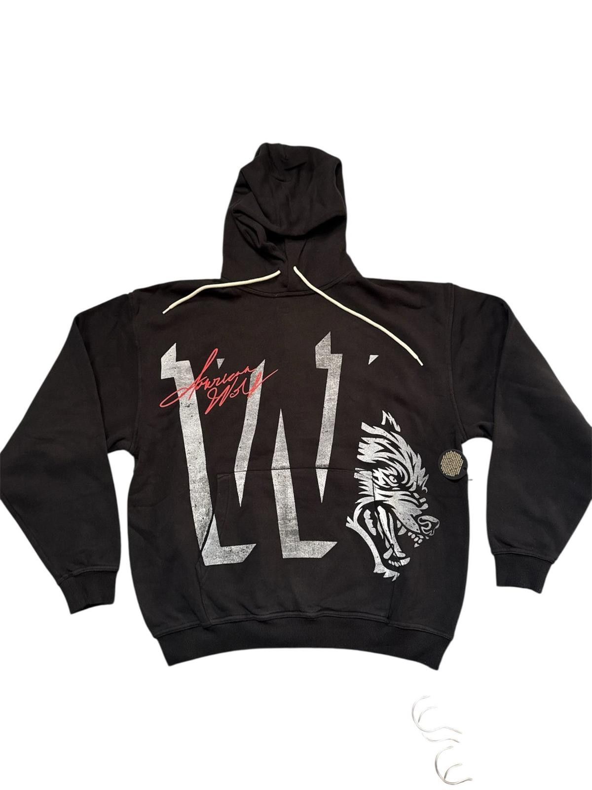 Darc Sport Black Graphic Hoodie with Wolf and Chicago Print Size US M / EU 48-50 / 2 - 1 Thumbnail
