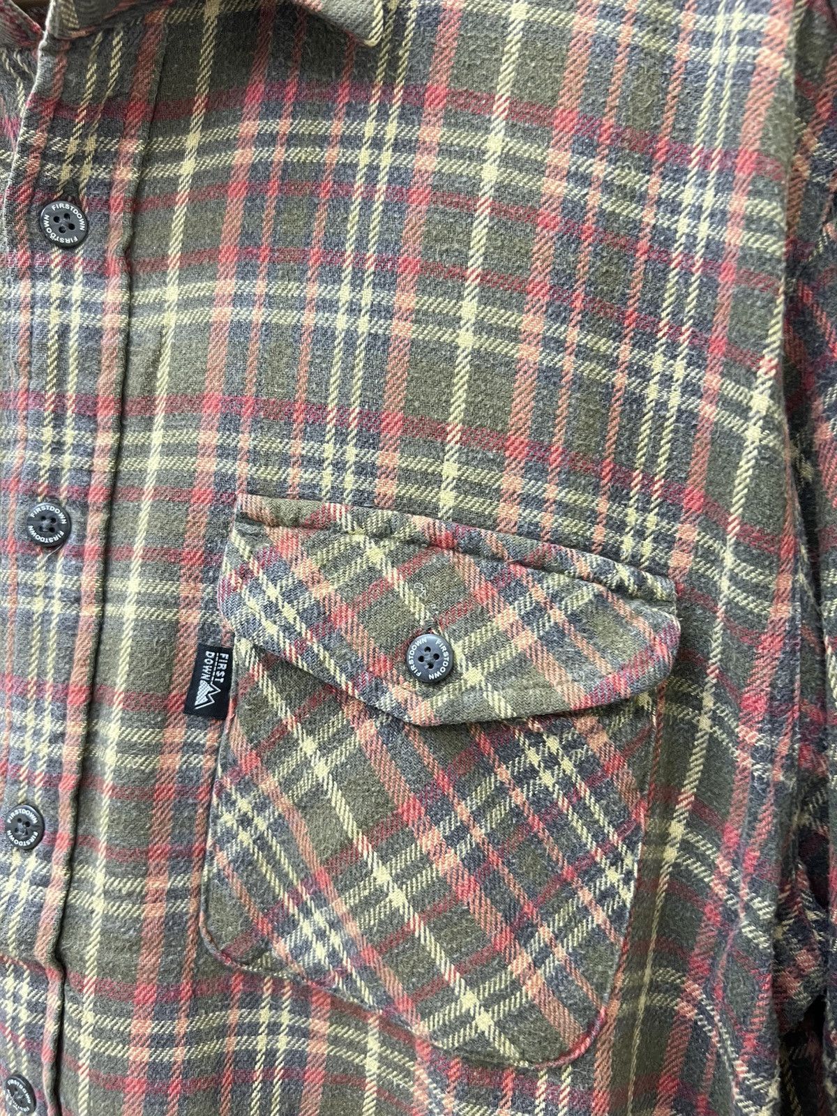 Vintage Vintage First Down Flannel Shirt Size US XL / EU 56 / 4 - 3 Thumbnail