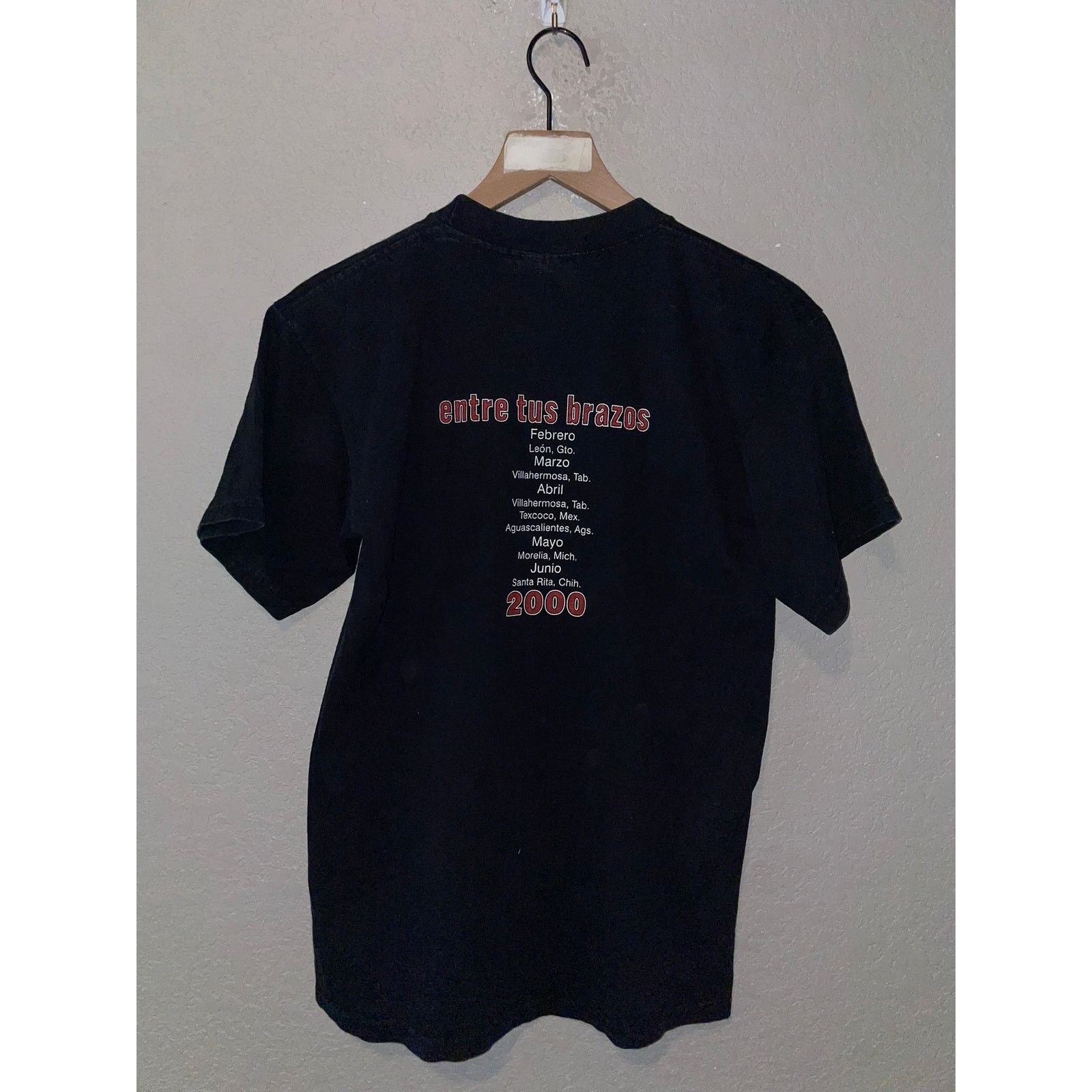 Vintage Y2K Alejando Fernandez Shirt Entre Tus Brazos Mexican 2000s Size US M / EU 48-50 / 2 - 7 Thumbnail