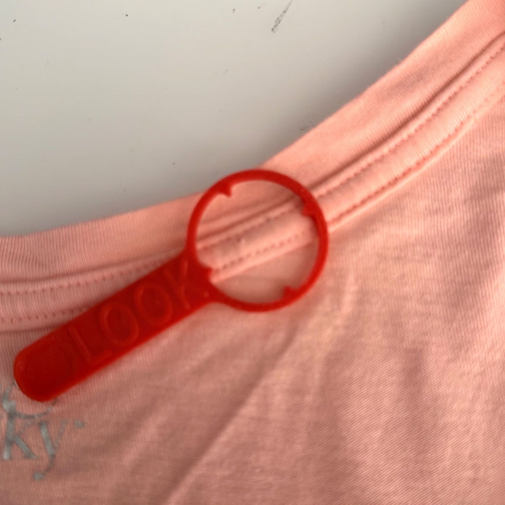 Vintage Terra & Sky Womens 3X V-Neck T-Shirt Short Sleeve Cotton Modal Relaxed Tee Peach Size 4XL / US 24-26 - 6 Thumbnail
