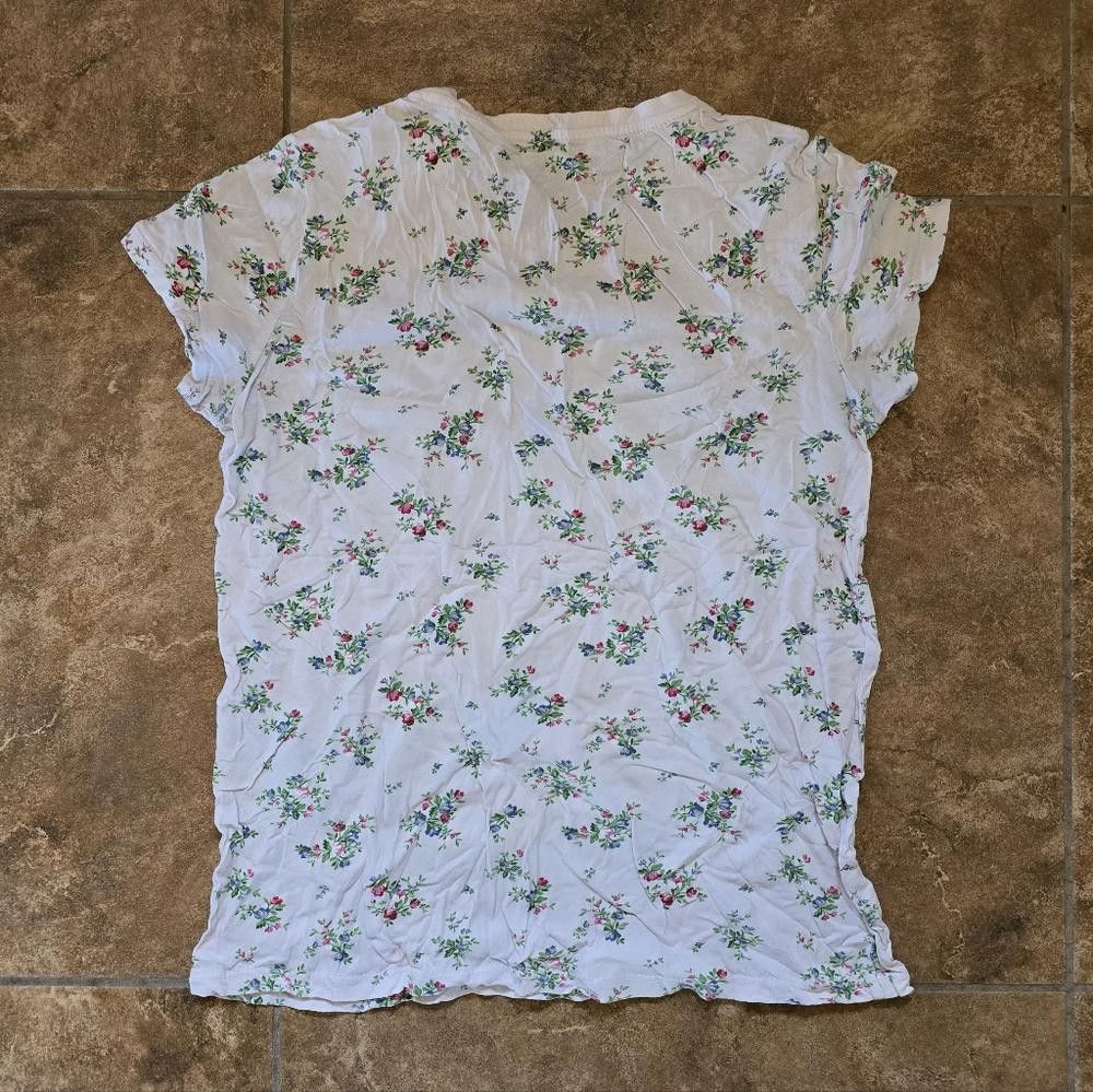 Levi's Light Pink Floral LEVI Short Sleeve Size S / US 4 / IT 40 - 2 Thumbnail