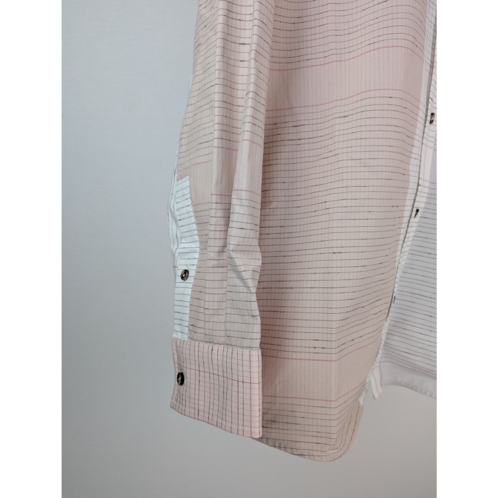 Bottega Veneta o1rshd1 Multicolor Notebook Cotton Shirt in Off White / Pink Size US S / EU 44-46 / 1 - 6 Thumbnail