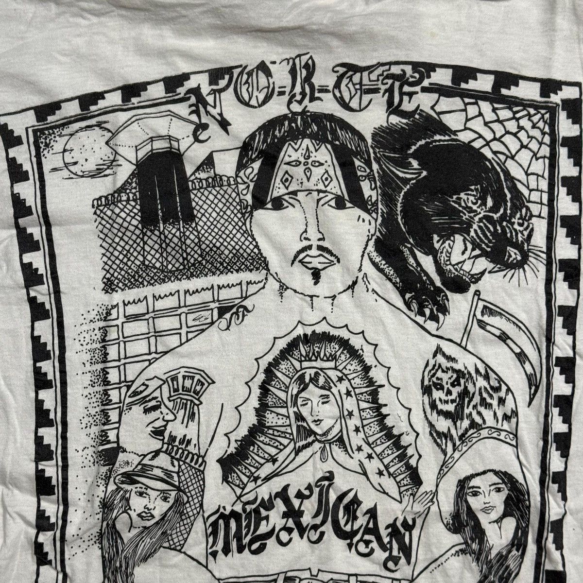 Vintage Cholo Tee 80s Single Mexican Culture cholos homies Size US M / EU 48-50 / 2 - 4 Thumbnail