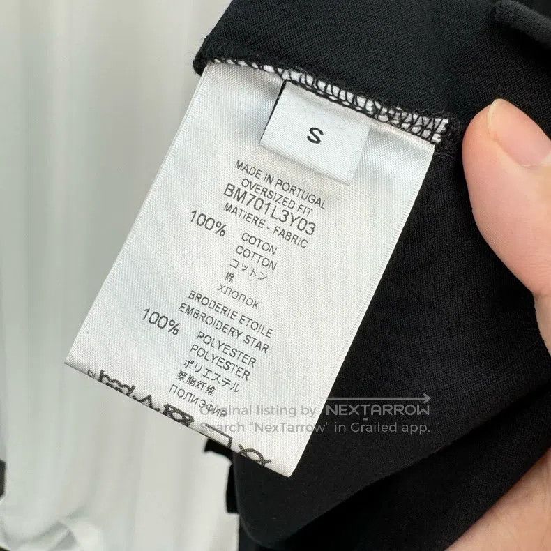 Givenchy Givenchy Black Five-Star Embroidered Short Sleeve Size US S / EU 44-46 / 1 - 6 Thumbnail