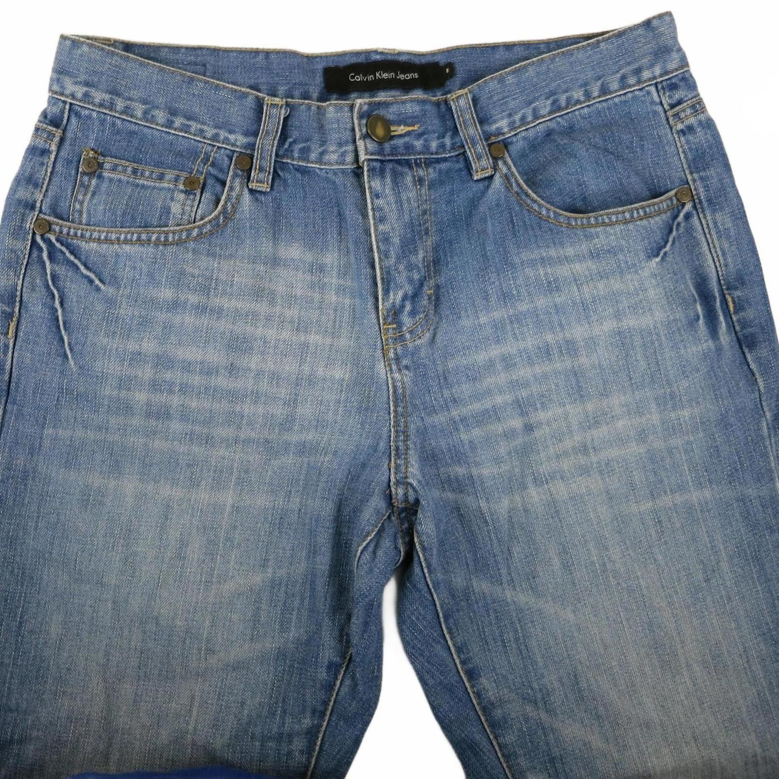 Other Calvin Klein Light Blue Cropped Jeans with Cuffed Hem Size 8 Size 30" / US 8 / IT 44 - 3 Thumbnail