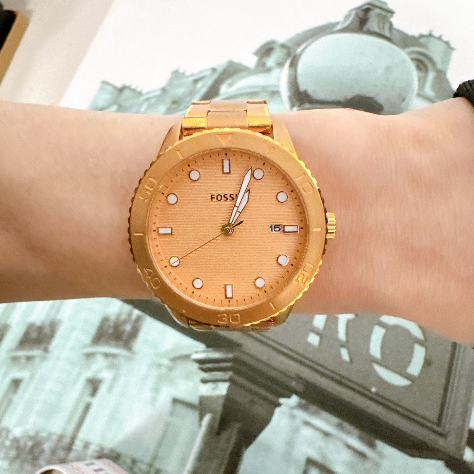 Fossil Fossil B03596 Women's Rose Gold Watch, Stainless Steel Size ONE SIZE - 6 Thumbnail