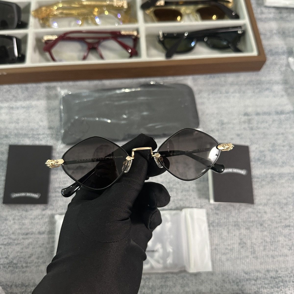 Chrome Hearts CHROME HEARTS DIAMOND DOG SUNGLASSES Size ONE SIZE - 3 Thumbnail