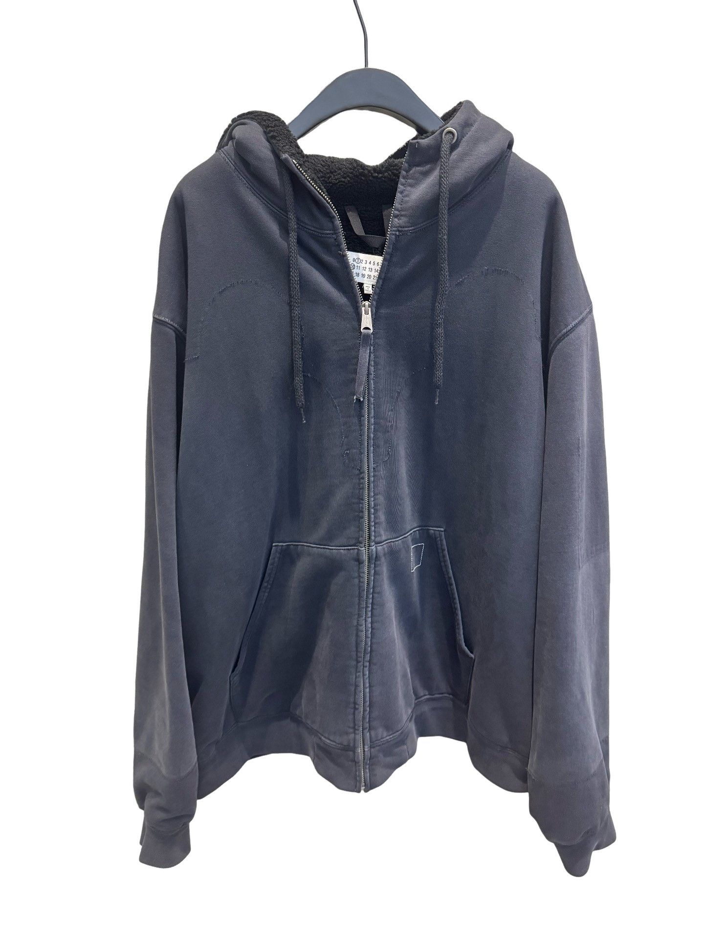 Maison Margiela Margiela side zip cropped hoodie | Grailed