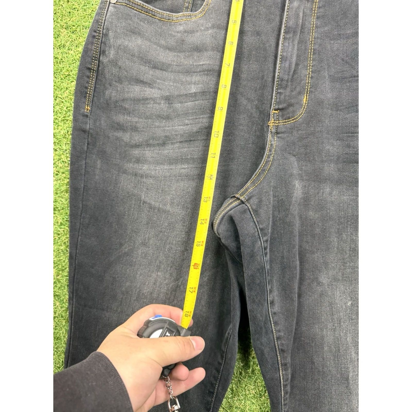 Denime Judy Blue Jeans Womens 14W Slim Bootcut Black Denim Stretch JB82535BK-PL Jeans Size 36" / US 14 / IT 50 - 4 Thumbnail