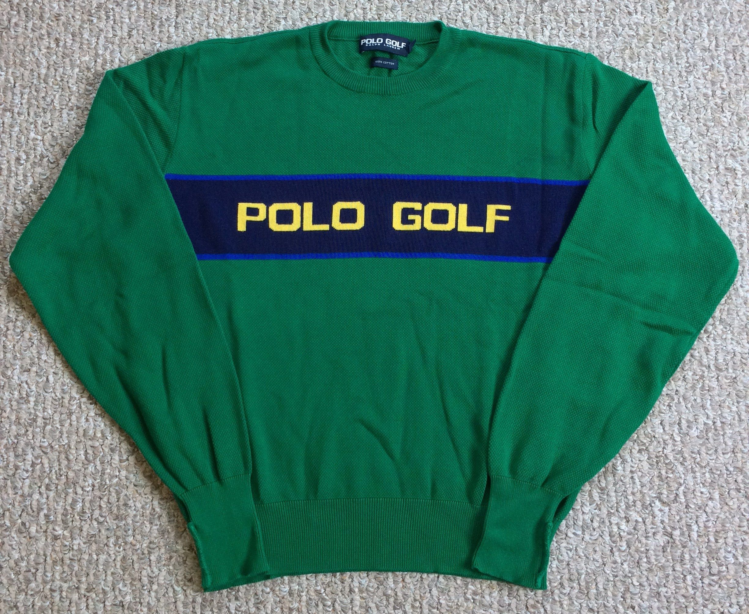 Polo Ralph Lauren Vintage 90s Ralph Lauren Polo Golf Knit Sweater Size US L / EU 52-54 / 3 - 1 Thumbnail