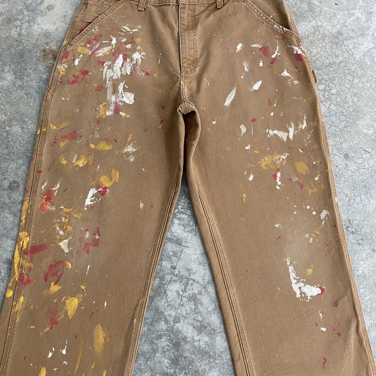 Carhartt Vintage Carhartt Tan Splatter Painter Workwear Pants Size US 33 - 6 Thumbnail
